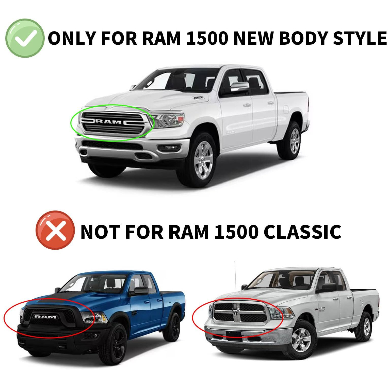 Window Visors Rain Guards For 2019-2025 Dodge Ram 1500 Crew Cab (New Body Style)  Out-Channel Window Vent Wind Deflectors Visors Shades For 19-25 Ram 1500 Full-Size Cab