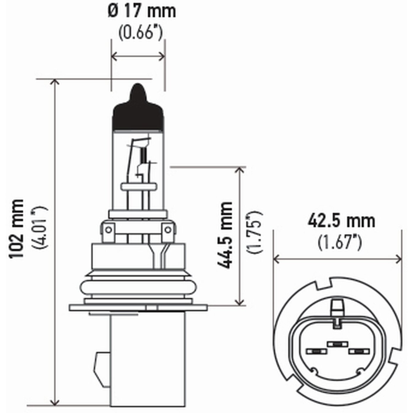 Hella 9007 2.0Tb Twin Blister Kit High Performance Bulb  12V  65/55W  2 Pack