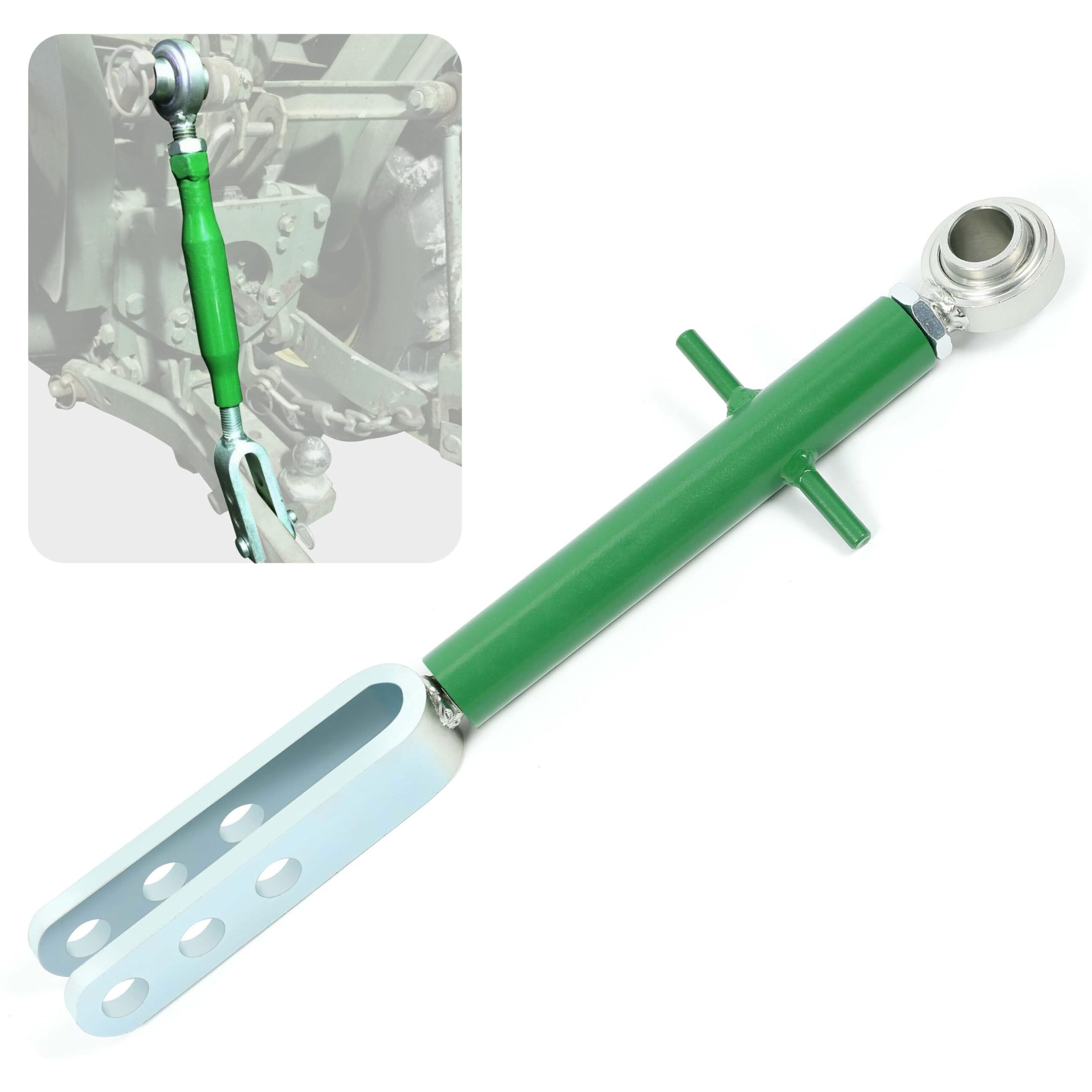 Hecasa 3 Point Lift Link Compatible With John Deere 870 970 1070 Replacement For Am877572 Tractors Hitch Lift Top Link Green Silver