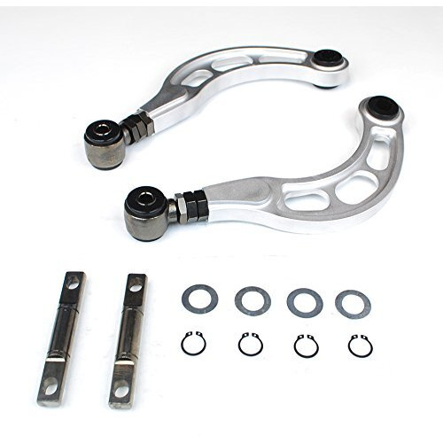 Godspeed Ak-043-Silver-A Adjustable Rear Camber Arm  Silver  Set Of 2  Compatible With Honda Civic 2006-15