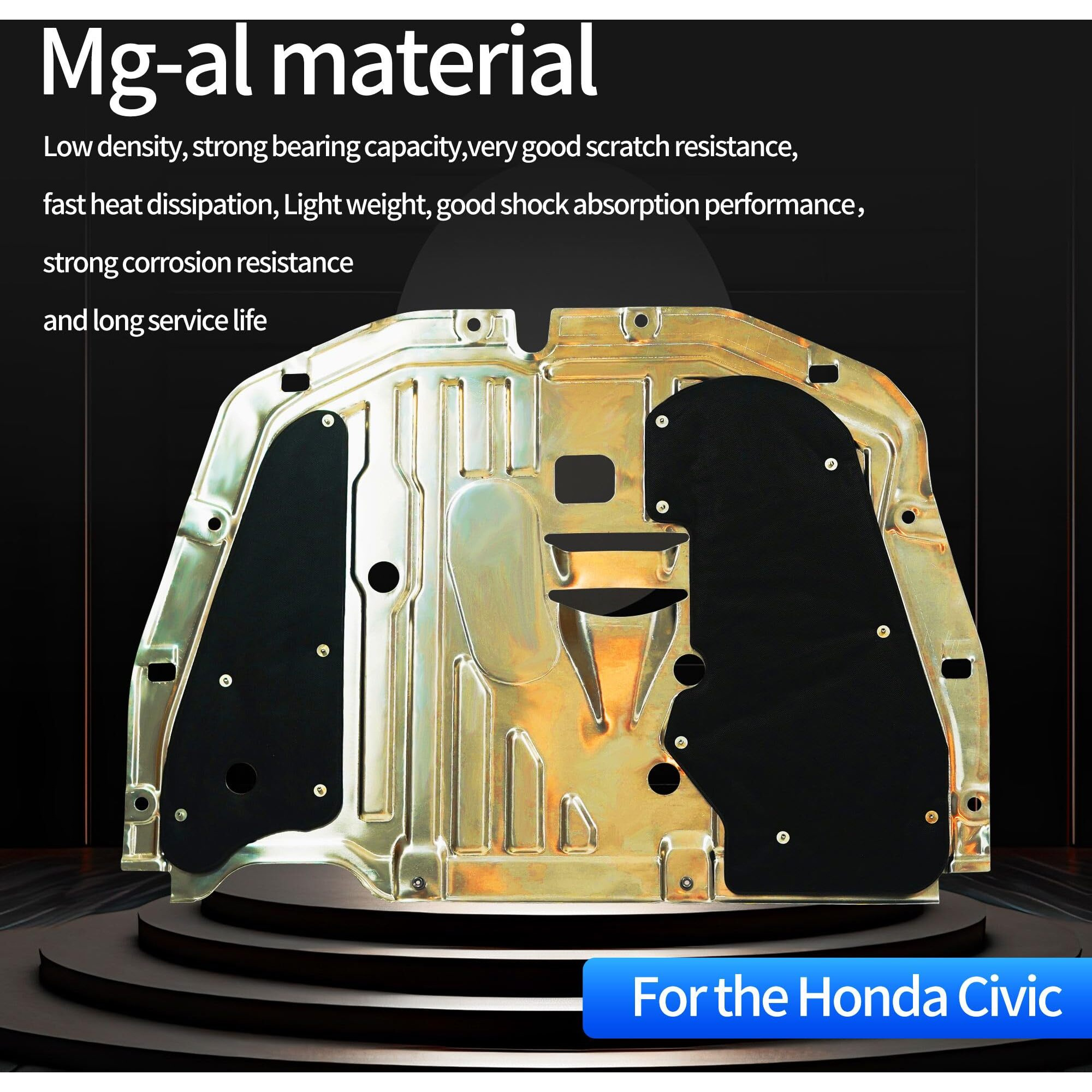 74110-Tba-A00 90674-Ty2-A01 Al-Mg Alloy Engine Splash Guard Under Car Shield Cover Board For Honda Civic 2016 2017 2018 2019 2020 2021 Oem 74110-Tba-A00 90674-Ty2-A01 Engine Splash Shield Guard