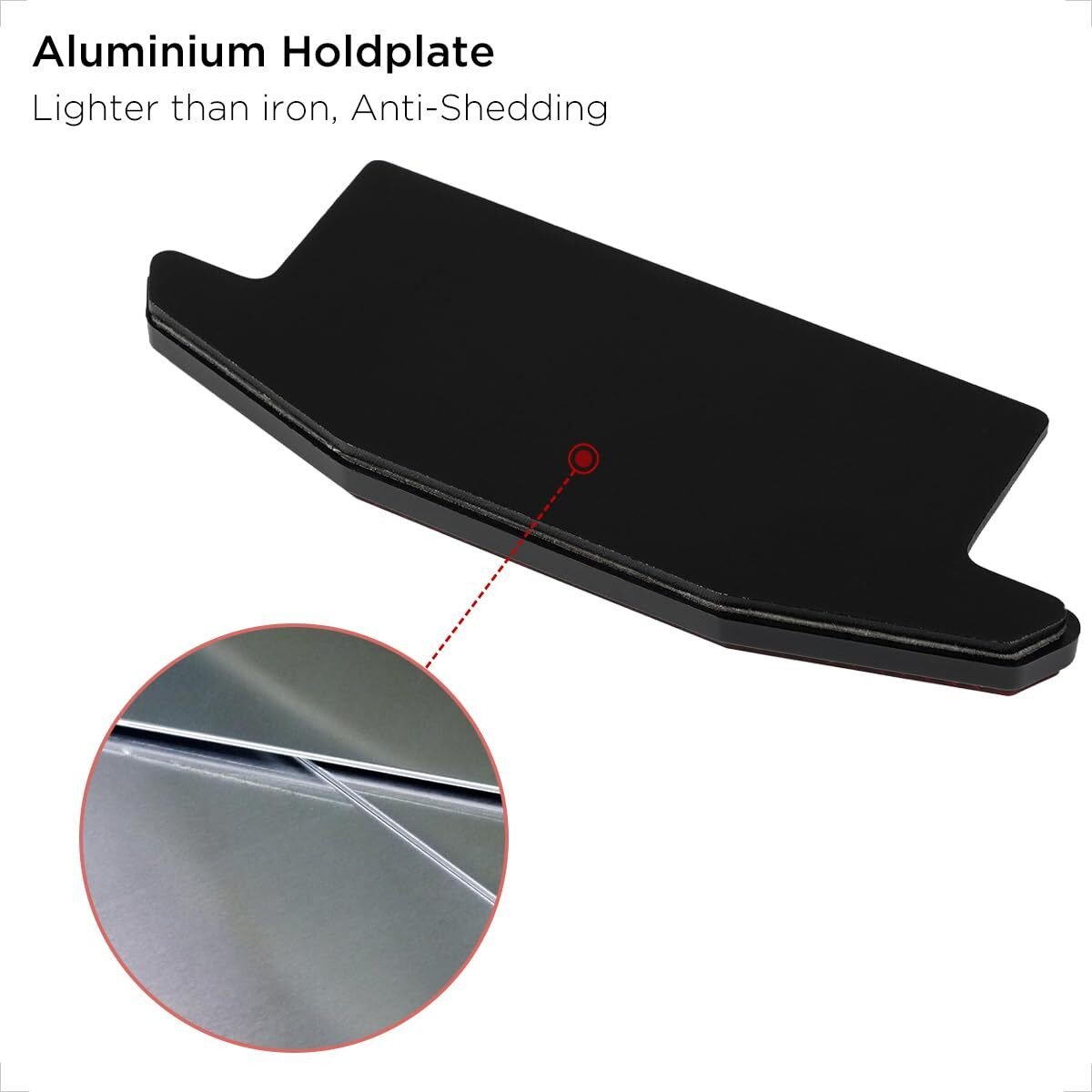 Evermotor Motorcycle Trapezoidal Rear Reflector - Self-Adhesive Warning Sticker With Aluminium Plate  High-Visibility Safety Reflectors For Motorcycle  Bicycle  Scooter  Atv - Waterproof  2 Packs