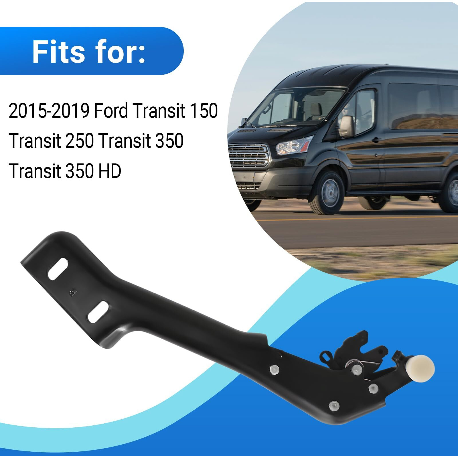 Passenger Side Sliding Door Hinge Roller Lower Fits For 2015-2019 Ford Transit 150 Transit 250 Transit 350 Transit 350 Hd Replaces Bk2Z-1525000-D Bk2Z-1525000-A