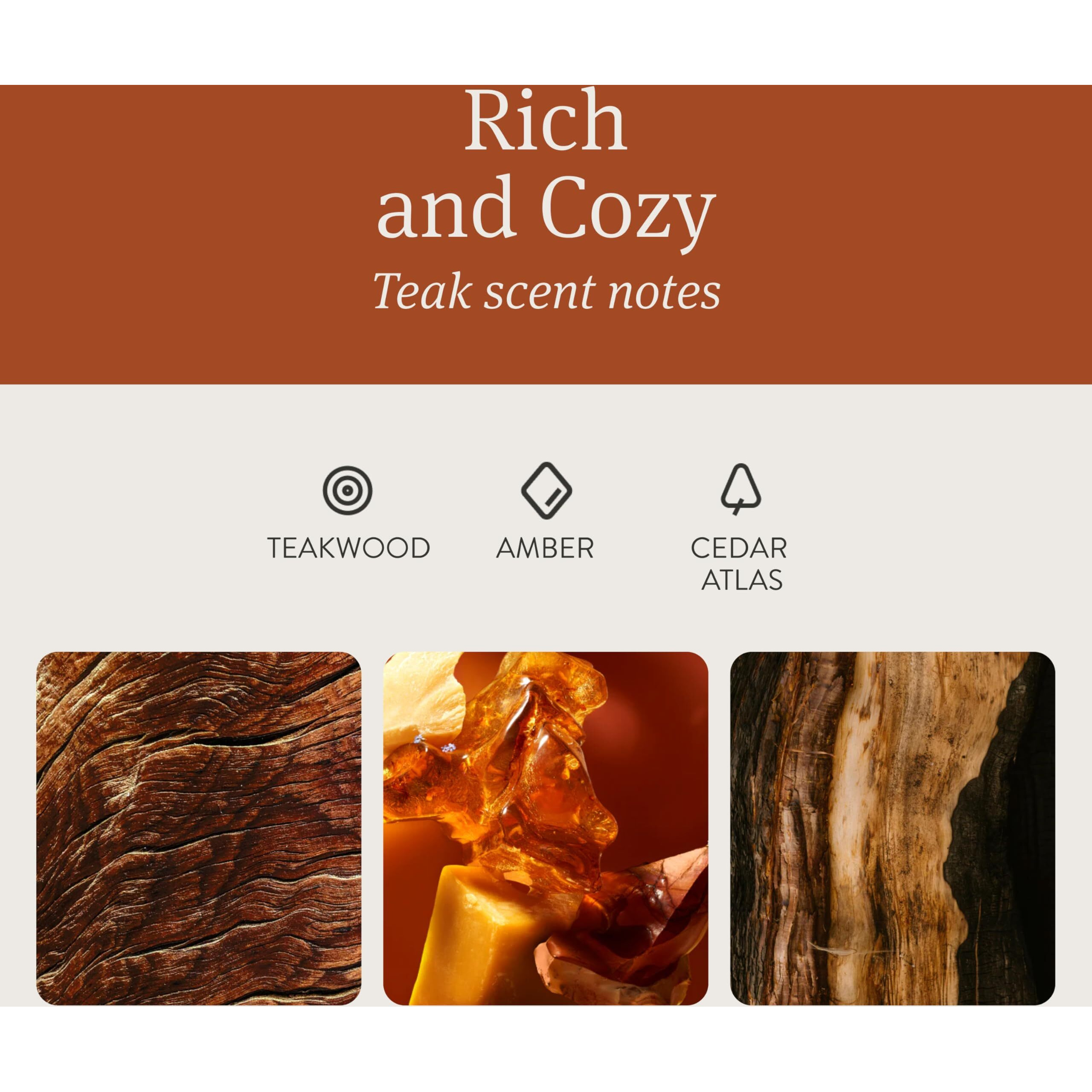 Drift Car Air Freshener - Wood Air Freshener - Car Odor Eliminator - Teak Scent Starter Kit