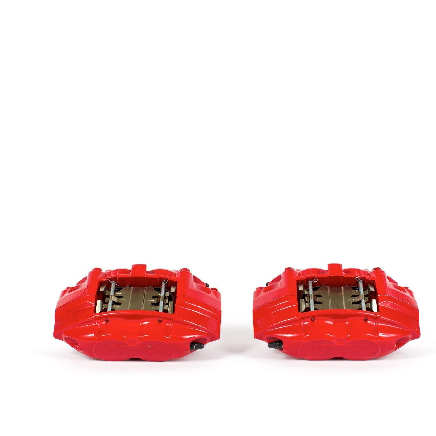 Power Stop Front S6232 Pair Of High-Temp Red Powder Coated Calipers For Fx50  G37  M35H  M37  M56  Q50  Q60  Q70  Q70L  Q  370Z [Model Specific]