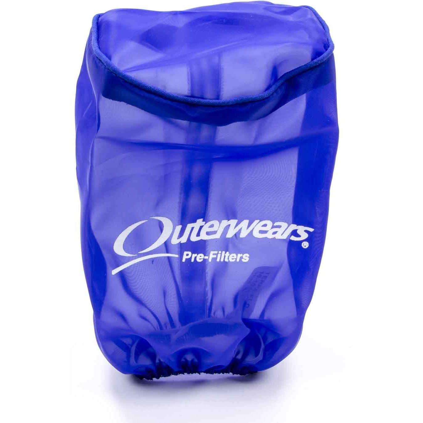 Outerwears Air Filter Wrap  Pre Filter  3-1/2 In Od  6 In Tall  Top  Polyester  Blue  Each