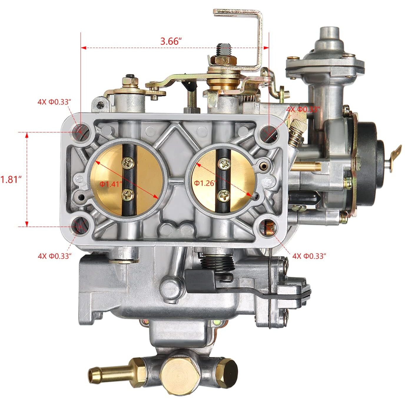 Weber Carburetor 32/36 Dgev Dgv Dgav 2 Barrel Carb W/Electric Choke For Toyota Pickup 20R 22R Engine Datsun Pickup 510 610 620  For Holley Mazda B2000 B2200 Nissan Sentra 720 Pulasar Cj5 Cj7 Cj8