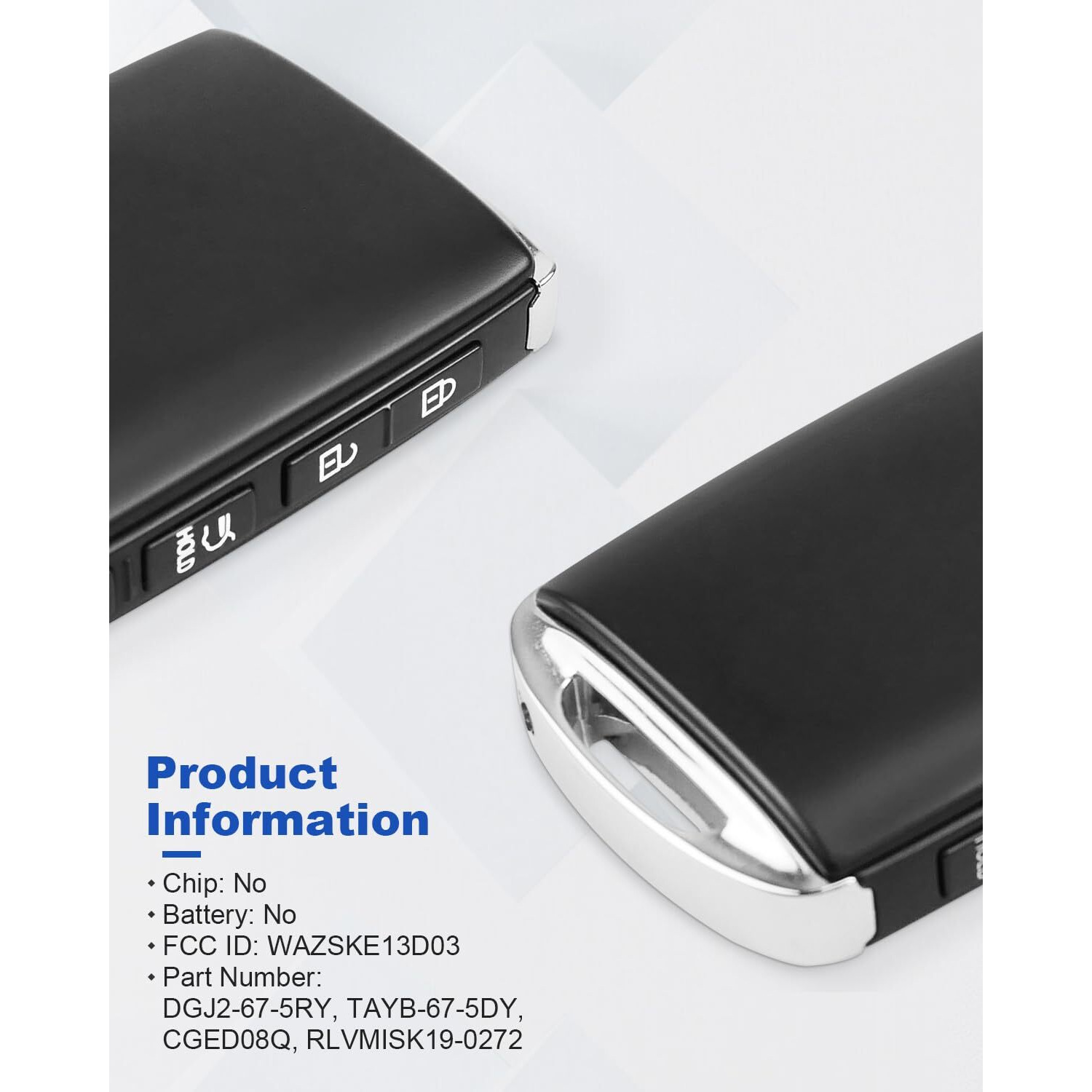 Anodzu Cx5 Cx9 Remote Key Fob Case Shell Keyless Entry Replacement For Mazda Cx-5 Cx-9 2019 2020 2021 2022 2023  Oe Wazske13D03