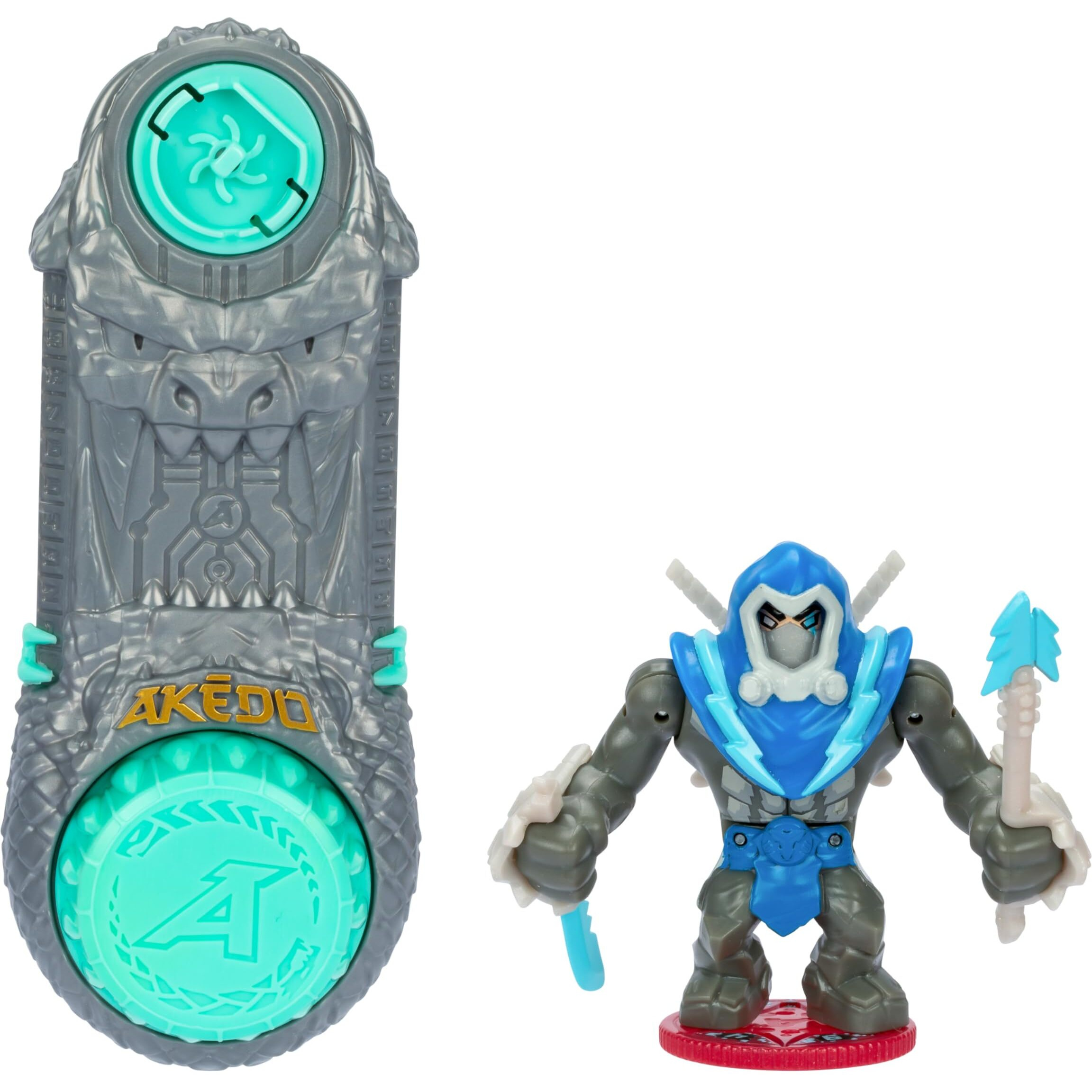 Legends Of Akedo Ninja Bosses  Cyber Blade  3"" Tall Battling Action Figure With 360 Blade Defense And Attack Spin Action  Double Defense Armor That Pops Off When Struck  4 Ninja Bosses To Collect