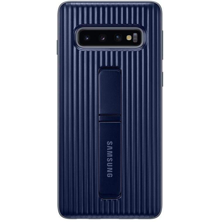 Samsung Original Galaxy S10 Protective Slim Textured Standing Cover/Case - Blue