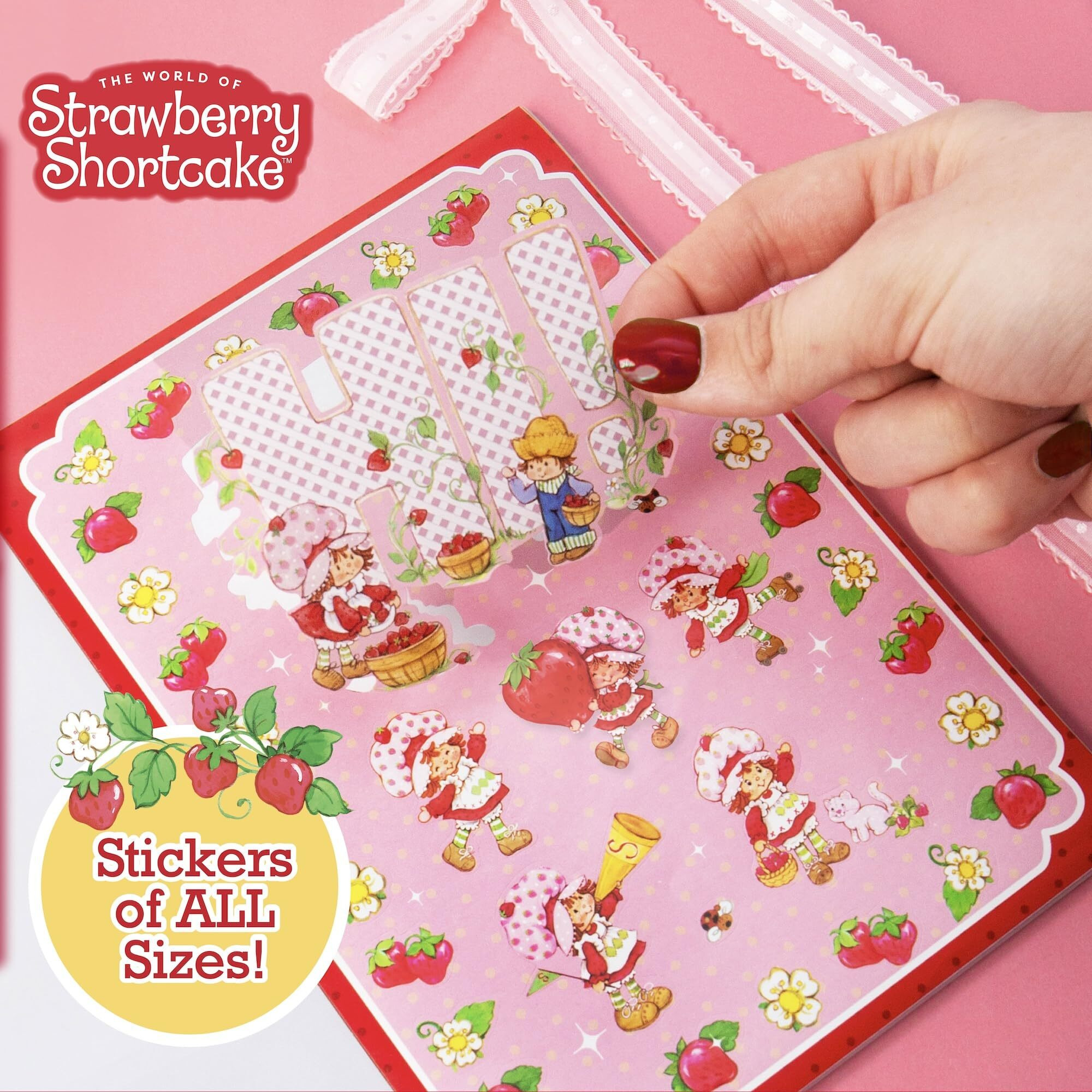 Horizon Group Usa Strawberry Shortcake 1 000+ Sticker Book  Cute Stickers For Kids  Scrapbooking  Planning  Journaling  Water Bottles  Letter Stickers  And Gifts For 7-Year-Old Girls.