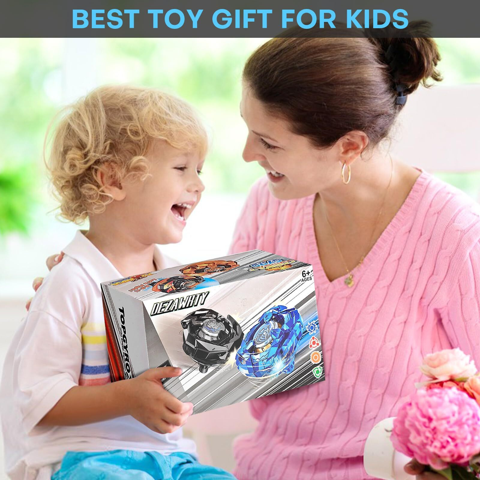 Dezawrty X Battling Set  12 Spinning Tops  3 Launchers And 1 Grip With Storage Box  Kids Toys Birthday Gift Ideal For 6+ Years Old Boys