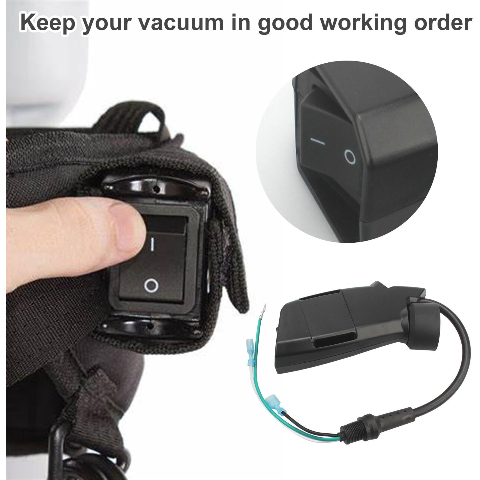 For Proteam 836225 Switch Box Full Assembly Replacement  Fits Super Coach Pro 10  Super Coach Pro 6