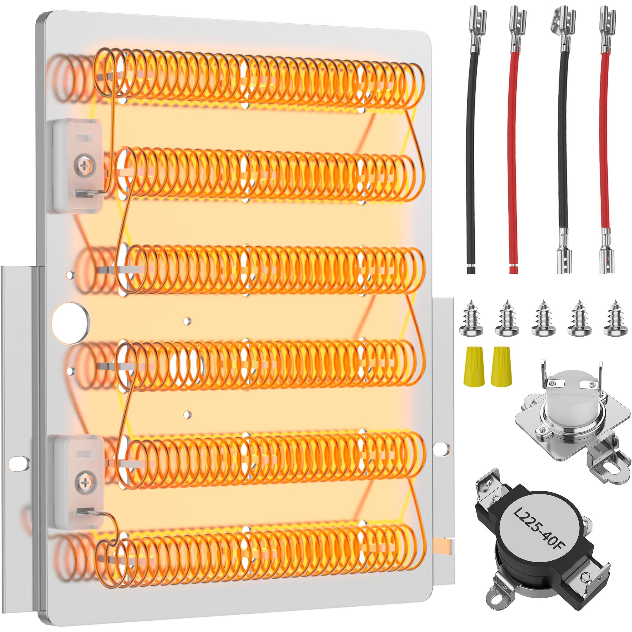 Upgraded 503978 61927 Dryer Heating Element Kit For Speed Queen Amana  Replaces 964P3 510329 61928 Heating Element  For Maytag Speed Queen Dryer Parts Ade3Srgs173Tw01 Ade3Lrgs171Tw01 Ade30Rgs171Tw01