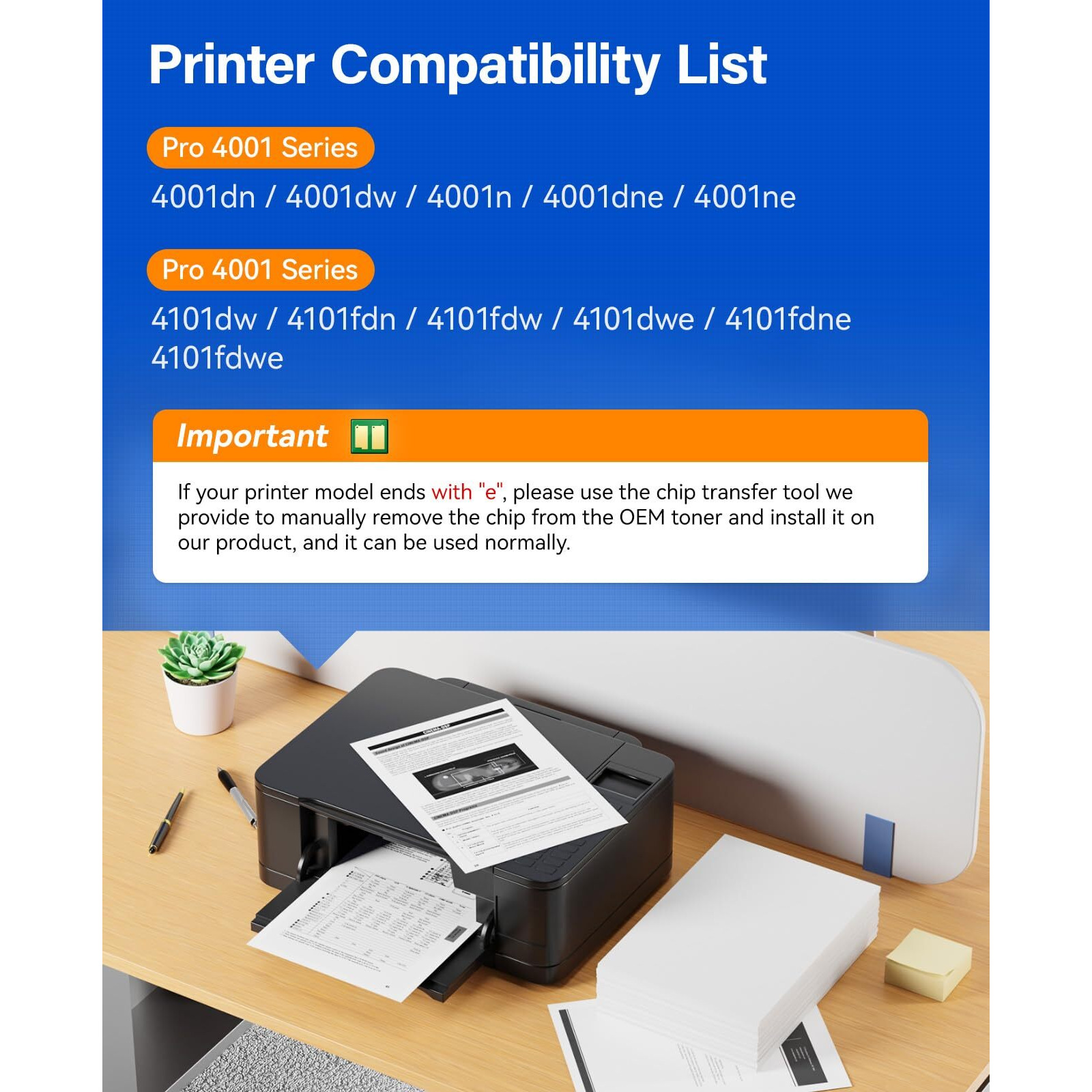 148X Toner Cartridge Black 2-Pack With Chip Compatible For Hp 148A 148X W1480X W1480A Laserjet Pro Mfp 4101Dw 4101Fdn 4101Fdw 4001Dn 4001Dw 4001N Printer Ink 4001Dne 4001Dwe 4101Dwe 4101Fdne 4101Fdwe