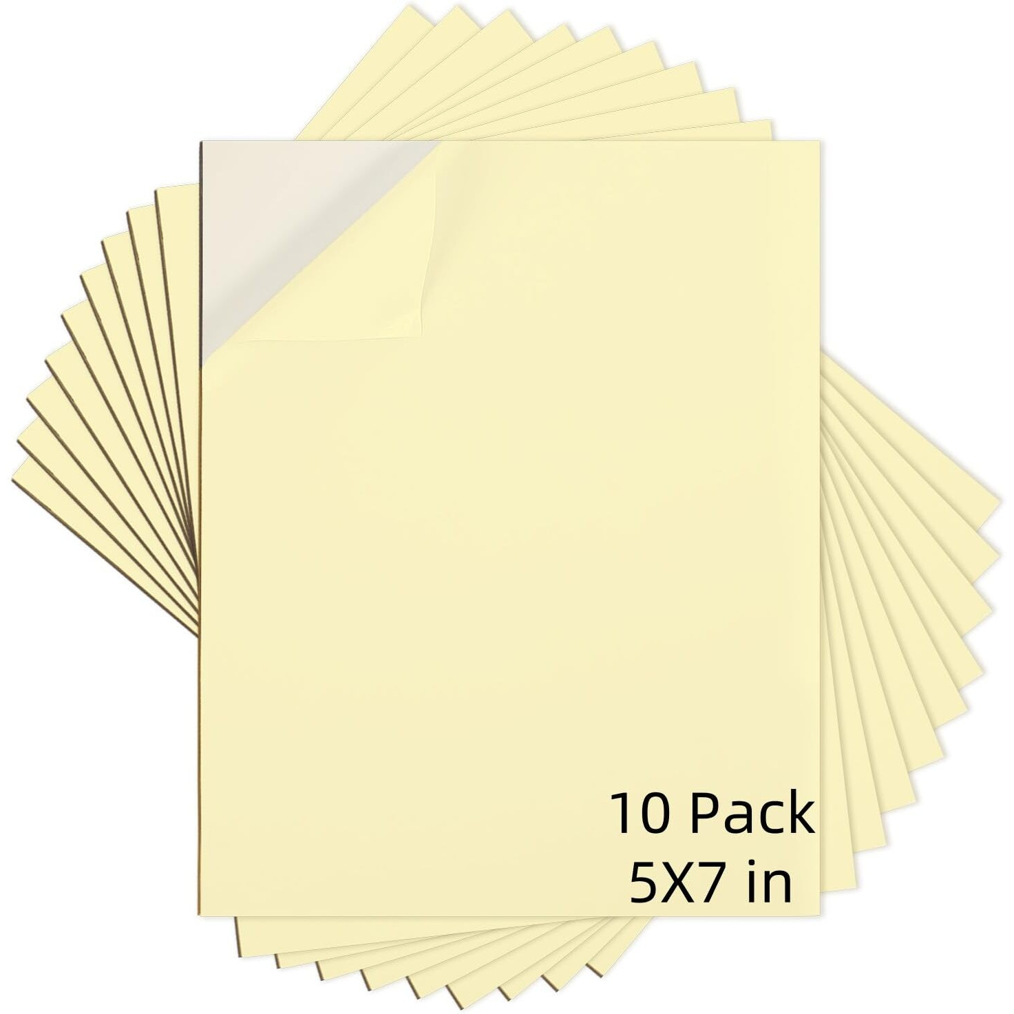 Axelip Self Stick Mounting Board 5 X 7 Inch  For Cross Stitch  Photo Frame Backing (10 Pack)