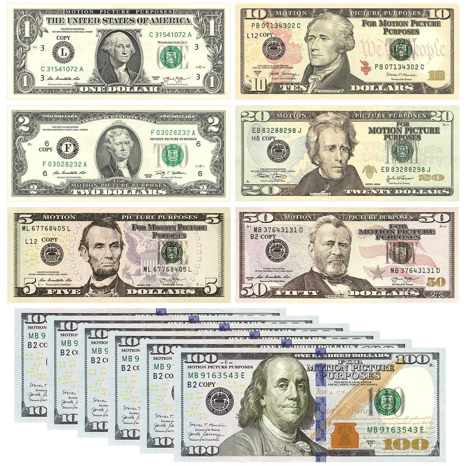 Neofield 210 Pcs Fake Money Prop Money Play Money Set For Movie Props  Photography  Educational Play  Magic Tricks.