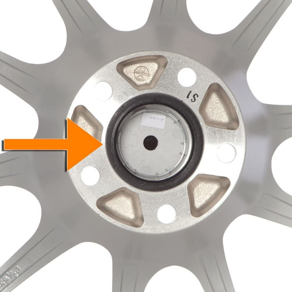 Circuit Performance Hub Centric Rings (4 Pack) - 76.1 To 64.1 Black Nylon Hubrings - Compatible With Honda Civic  Accord  Most Acura With 64.1Mm Vehicle Hub Using Wheels With 76.1Mm Centerbore