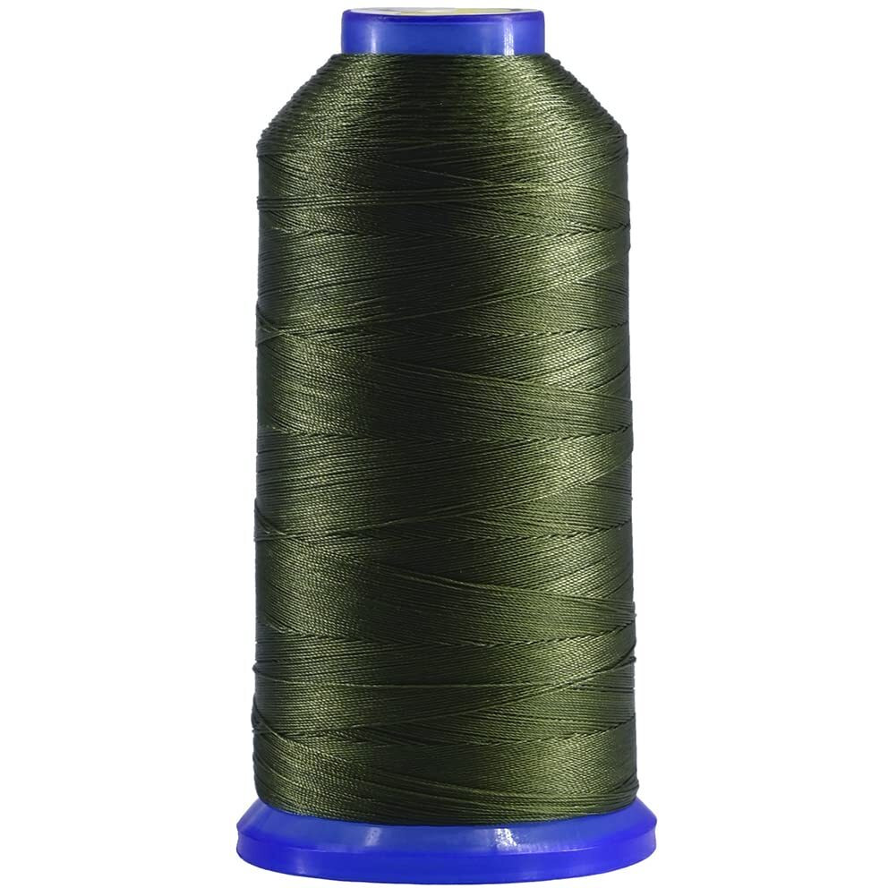 Selric [1700Yards / 26 Colors Available] Tex 70 Bonded Nylon Thread For Leather Sewing 210D/3 T7069 Heavy Duty Upholstery Thread For Leather And Other Heavy Fabric (Olive Green)