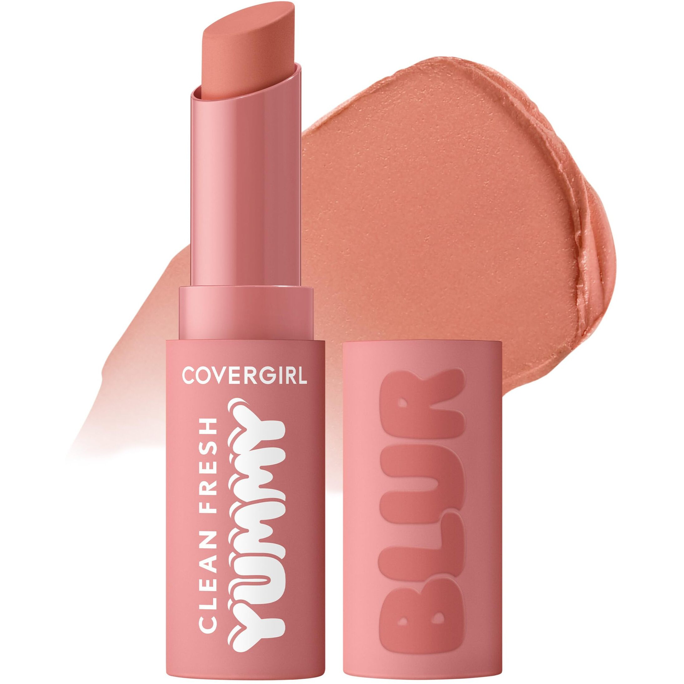 Covergirl Clean Fresh Yummy Blur Lipstick  Blurring Effect  Matte Lip Color  Sweet Pomergranate Flavored  Vegan Formula - 240 Blur The Lines (Light Rosy Beige)