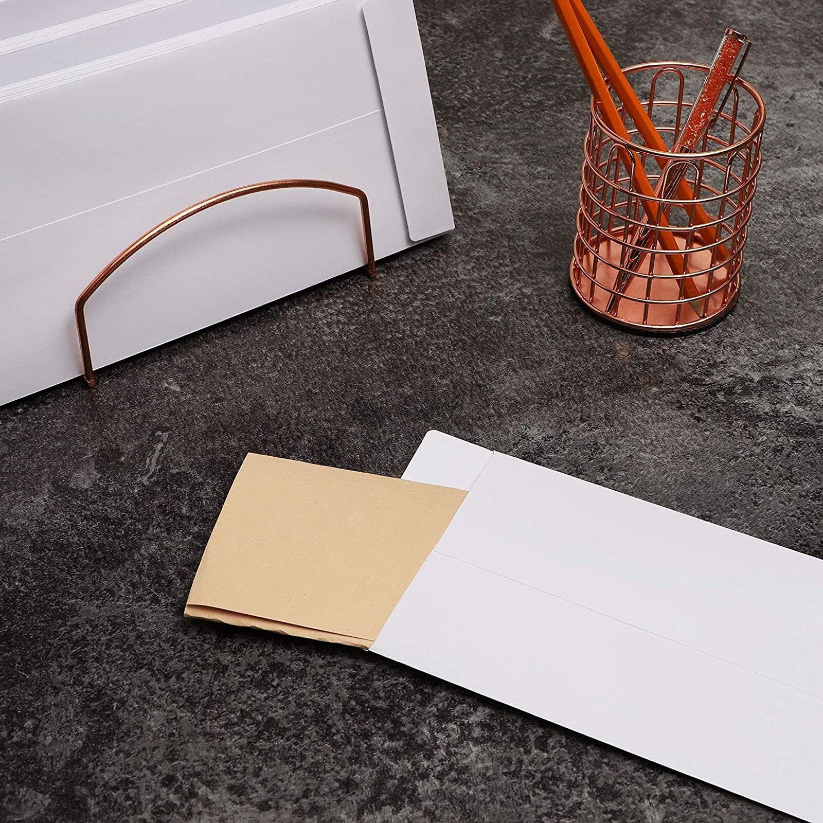 Sustainable Greetings 50-Count 14 White Policy Business Envelopes  11.5 X 5 Inches - Mailing Envelopes