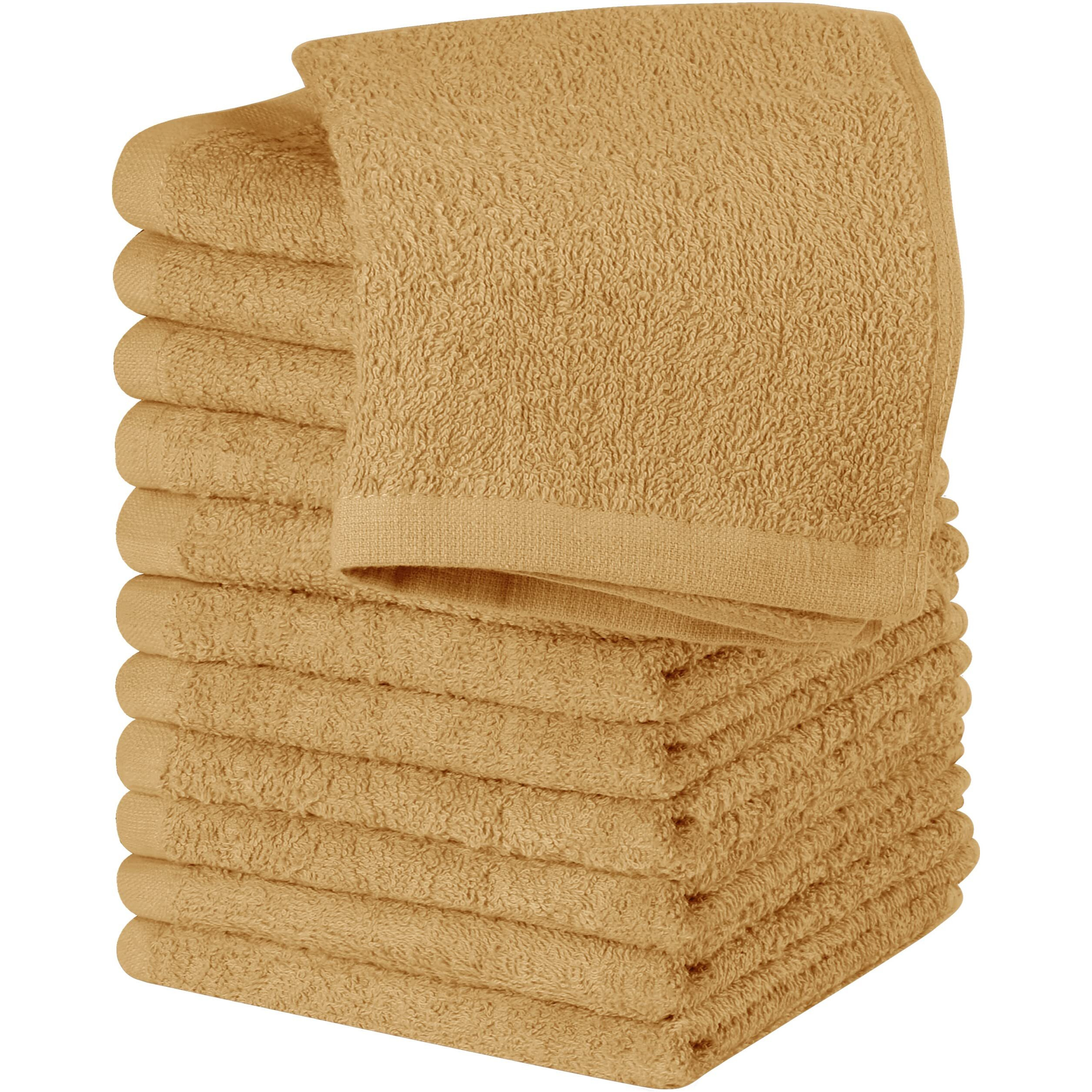 Utopia Towels 24 Pack Cotton Washcloths Set  100% Ring Spun Cotton  Premium Quality Flannel Face Cloths  Highly Absorbent And Soft Feel Fingertip Towels  Black  White