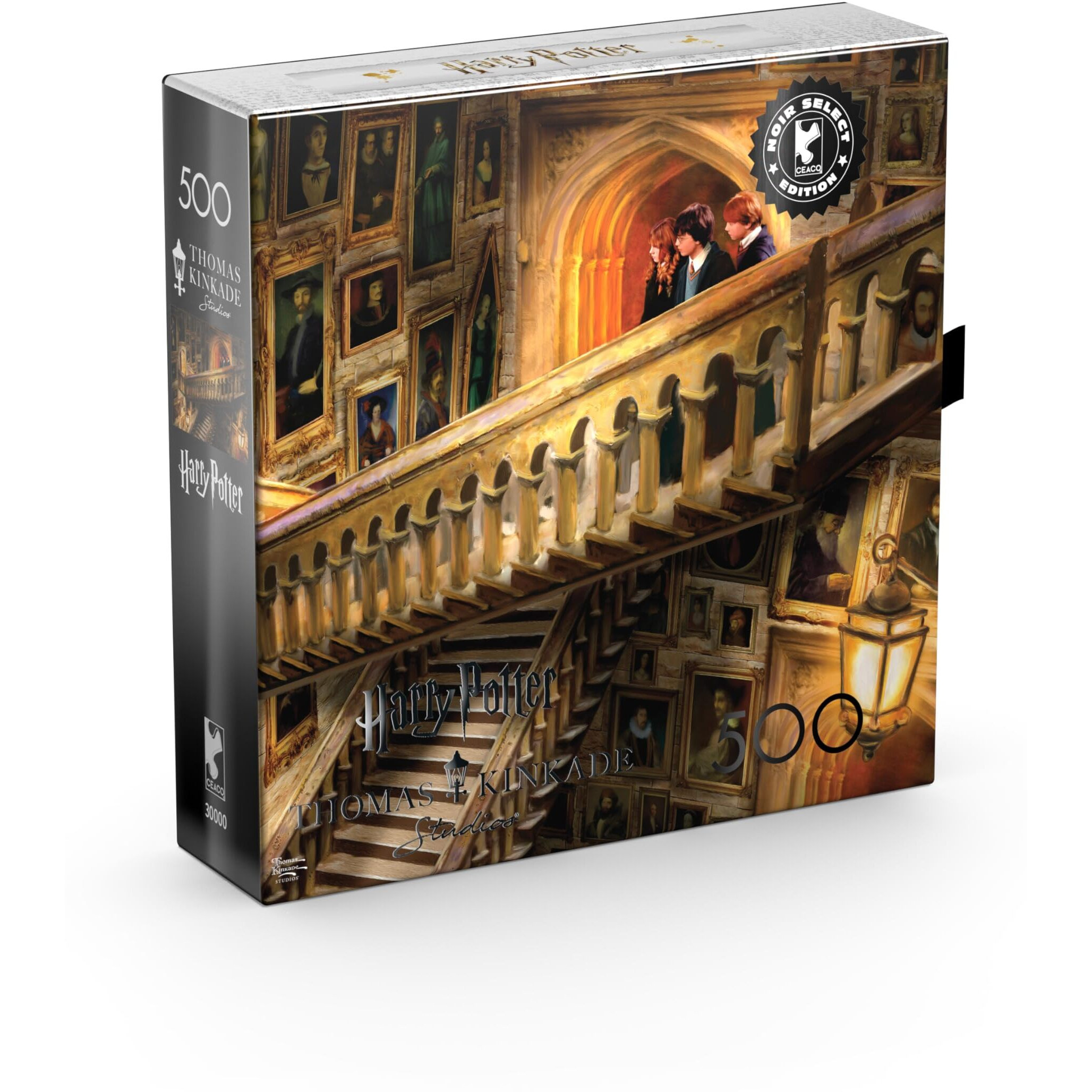 Ceaco - Silver Select - Thomas Kinkade Harry Potter - Grand Staircase - 500 Piece Jigsaw Puzzle For Adults - Challenging Puzzle Perfect For Game Nights