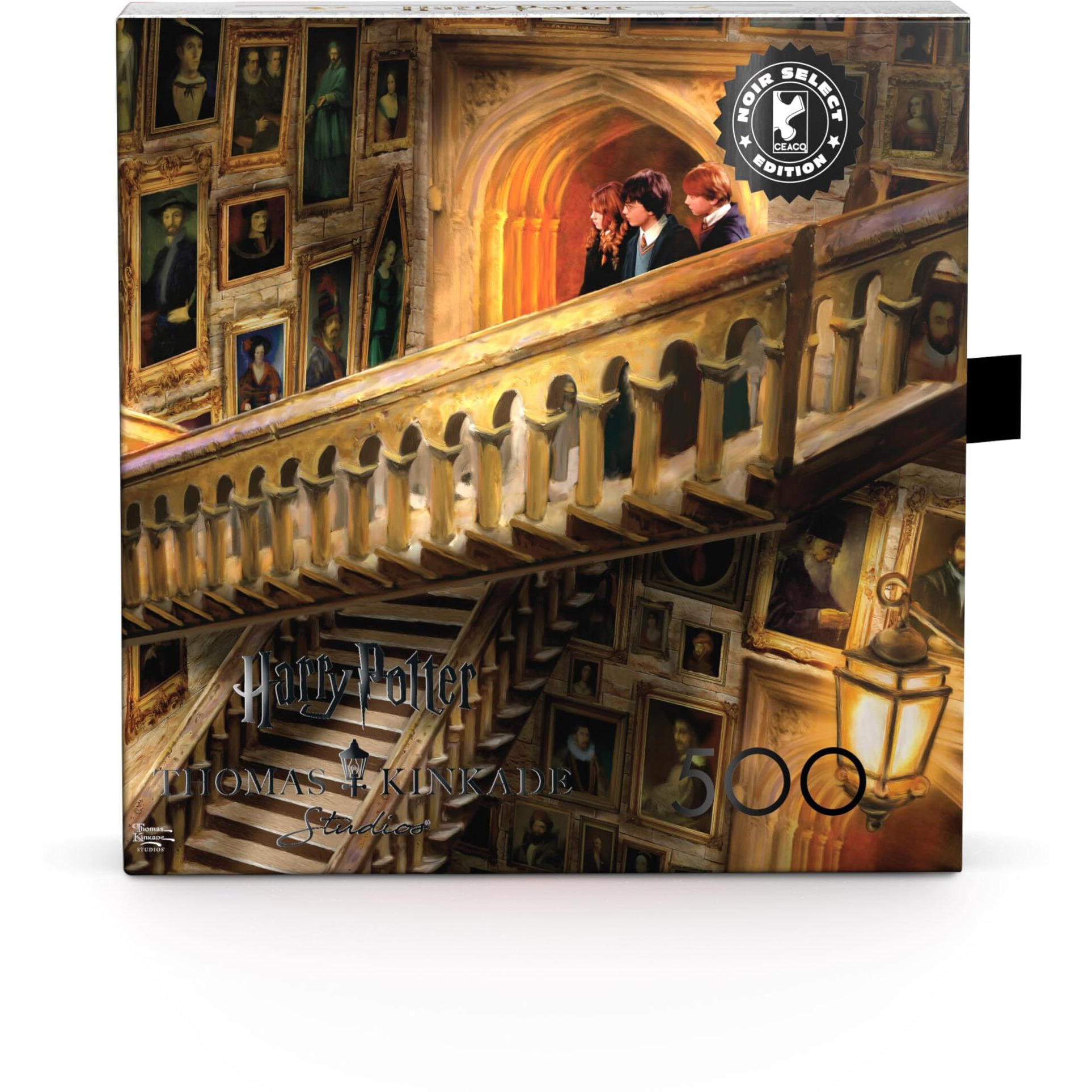 Ceaco - Silver Select - Thomas Kinkade Harry Potter - Grand Staircase - 500 Piece Jigsaw Puzzle For Adults - Challenging Puzzle Perfect For Game Nights