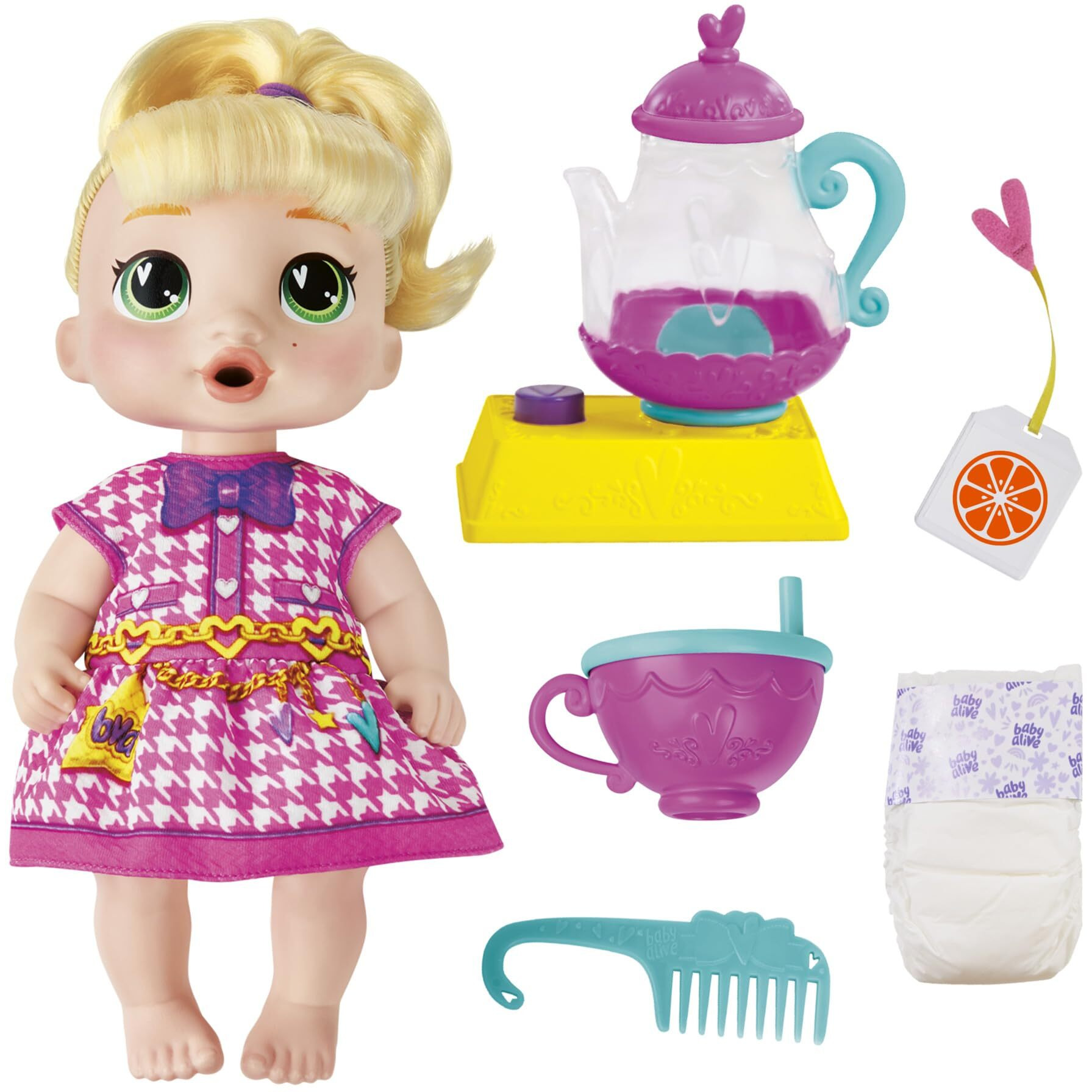 Baby Alive Bubbly Tea Party Lala Googoo Doll With Teapot Accessories  Blonde Hair  11 Inches  Toys For 3 Year Old Girls And Boys & Up