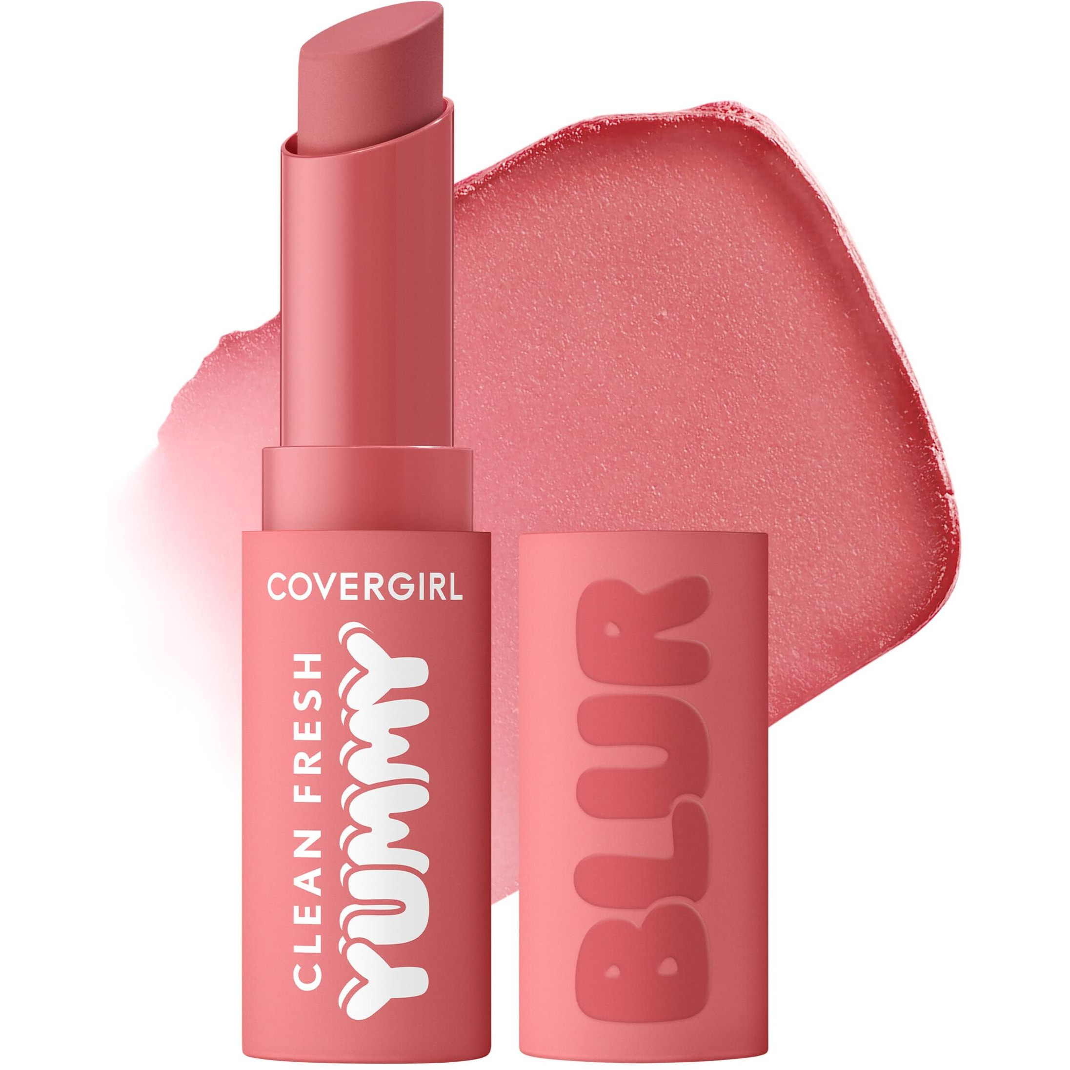 Covergirl Clean Fresh Yummy Blur Lipstick  Blurring Effect  Matte Lip Color  Sweet Pomegranate Flavored  Vegan Formula - 100 Blur In Pink (True Rosy Pink)