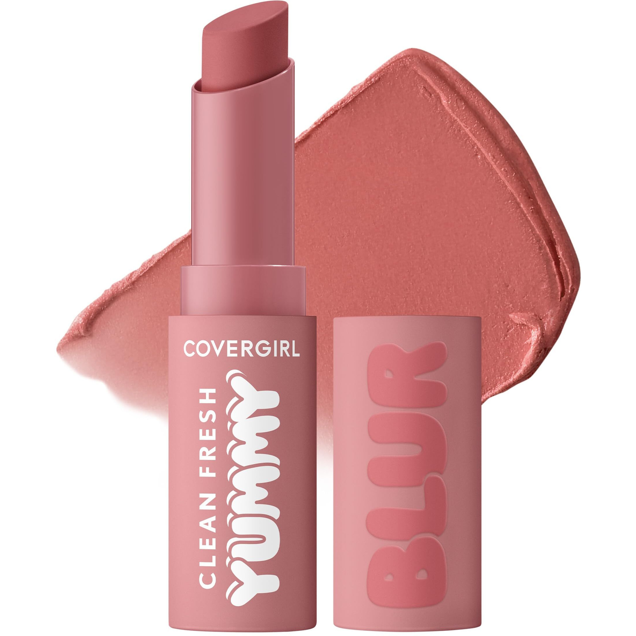 Covergirl Clean Fresh Yummy Blur Lipstick  Blurring Effect  Matte Lip Color  Fresh Pear Flavored  Vegan Formula - 220 Pear-Fectly (Soft Pink Nude)