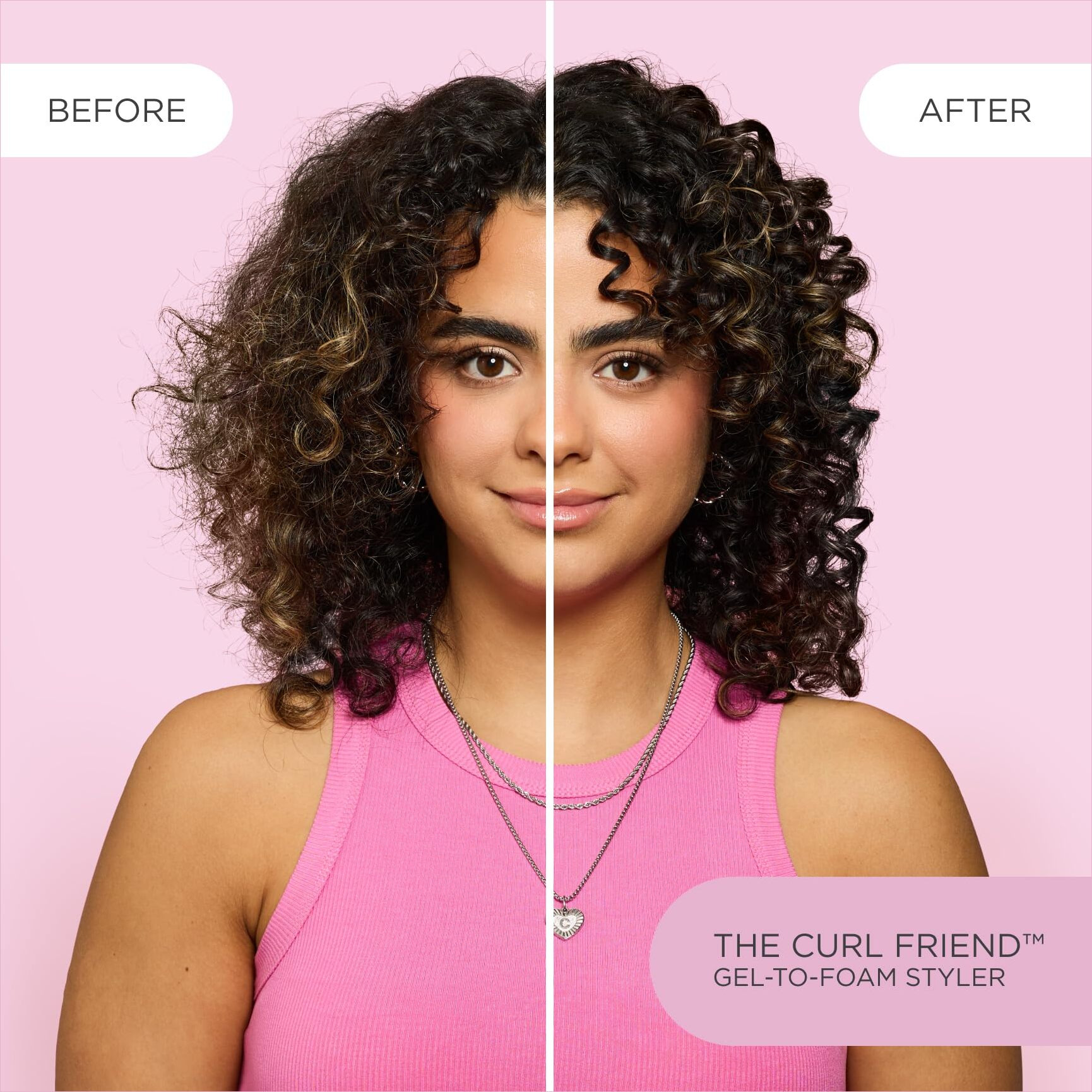 Cake Beauty Gel-To-Foam Styler  The Curl Friend - Volumizing & High Hold Gel To Foam - Flake Free Frizz Control - Infused With Coconut Oil & Shea Butter - For Curly Hair- 6.8 Fl Oz./ 200 Ml