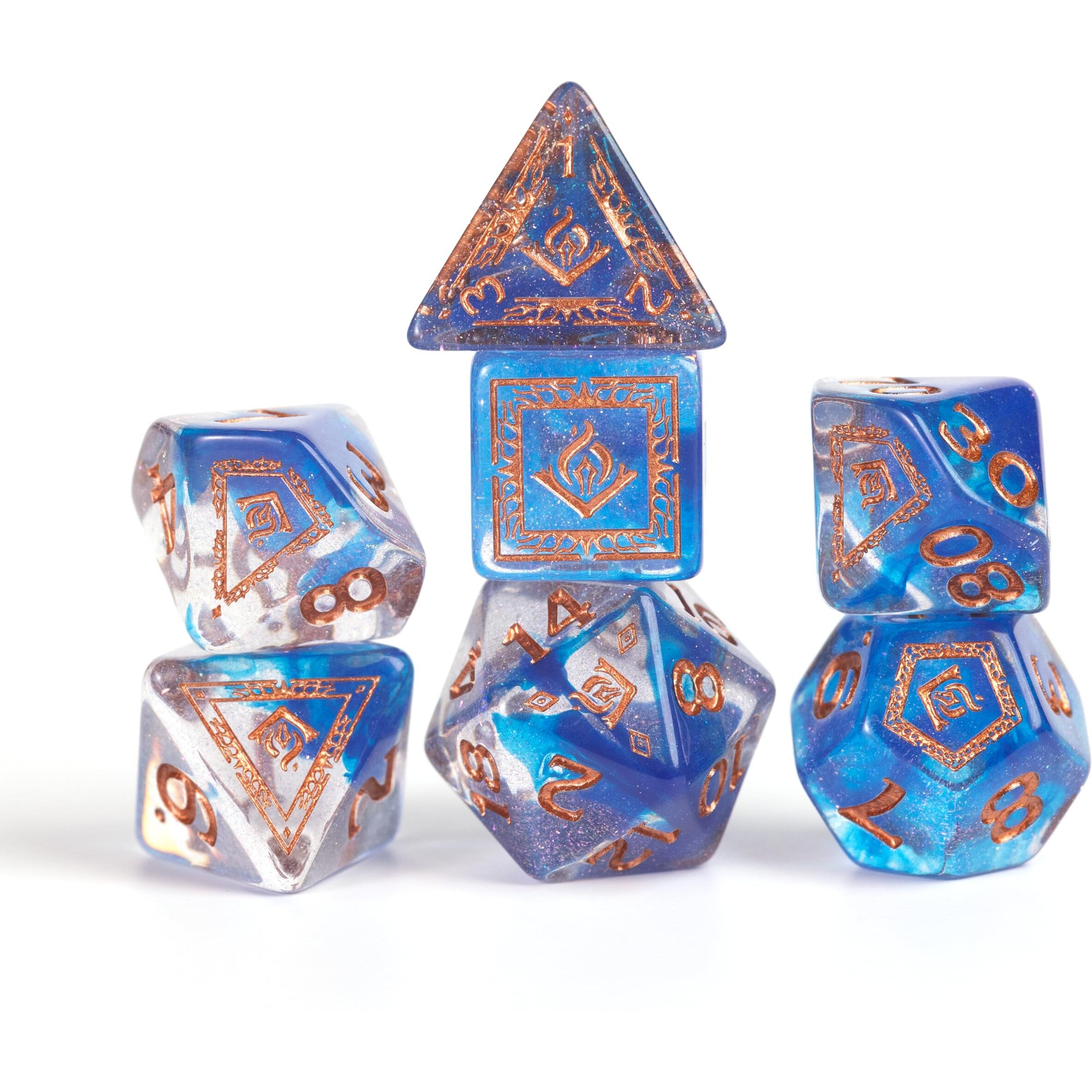 D&D Adventure Dice (Wizard Class Blue)