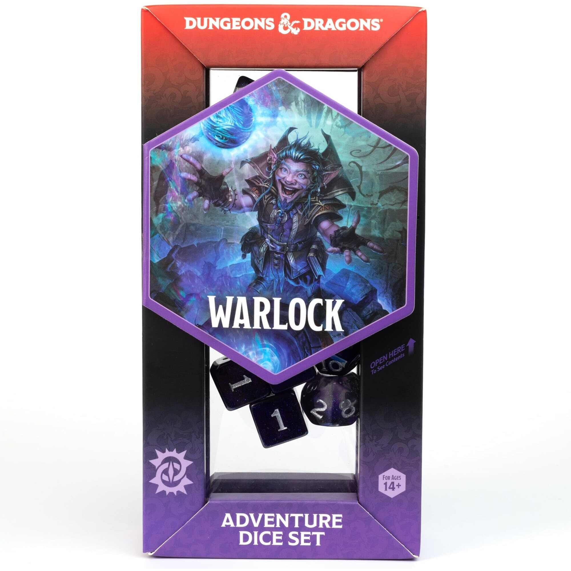 D&D Adventure Dice (Warlock Class Red)