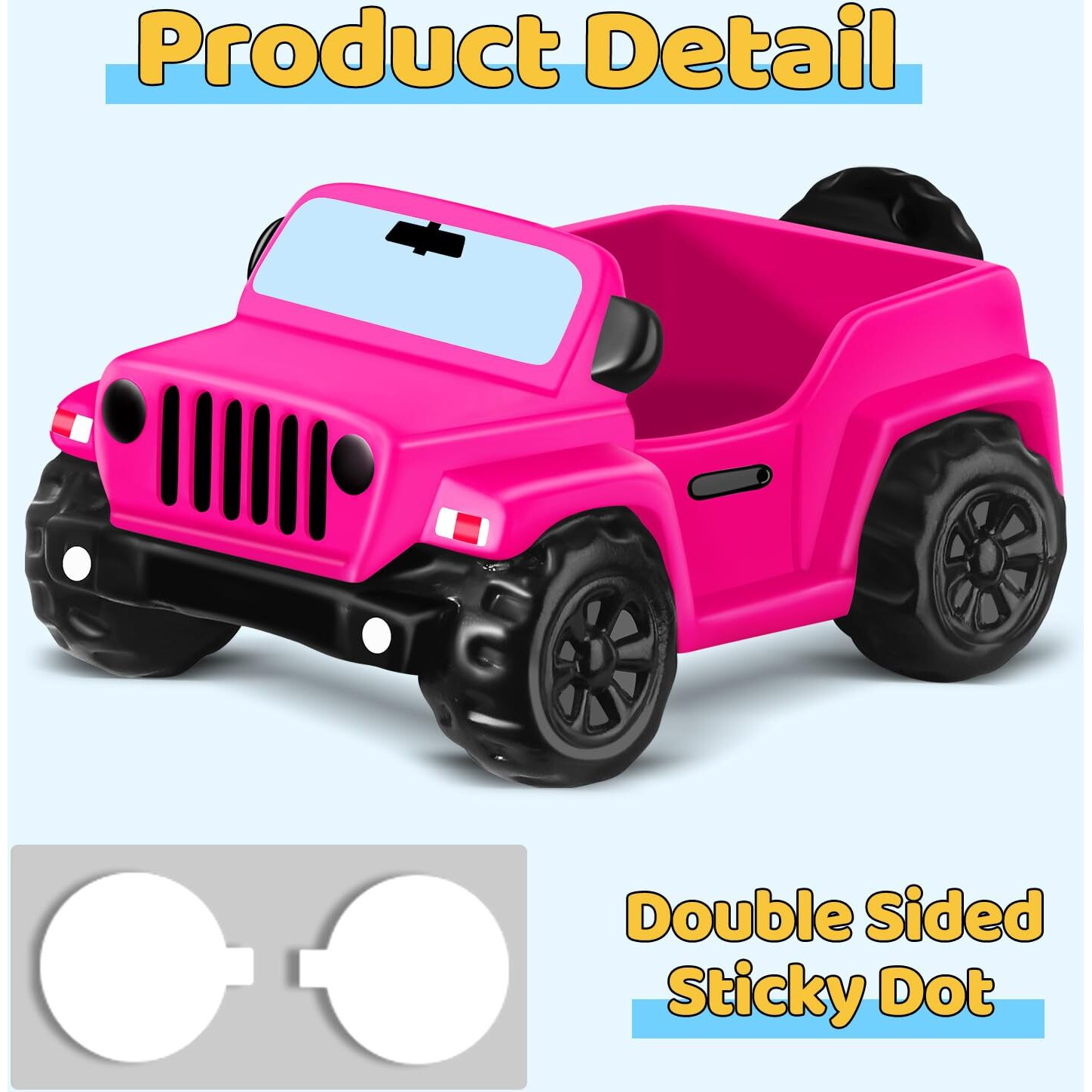 Jeep For Rubber Ducks  3.5 Inch Jeep Toy Match Most 2 In Rubber Ducks  Jeep Toy For Jeep Dashboard Decorations Accessory Jeep Duck Collection  Summer Party Favor  Birthday Gifts (Pink)