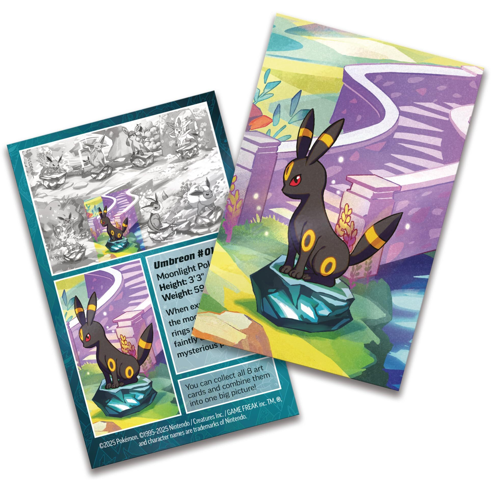 PokMon Tcg Scarlet & Violet-Prismatic Evolutions Mini Tin - Umbreon (2 Booster Packs & 1 Coin)