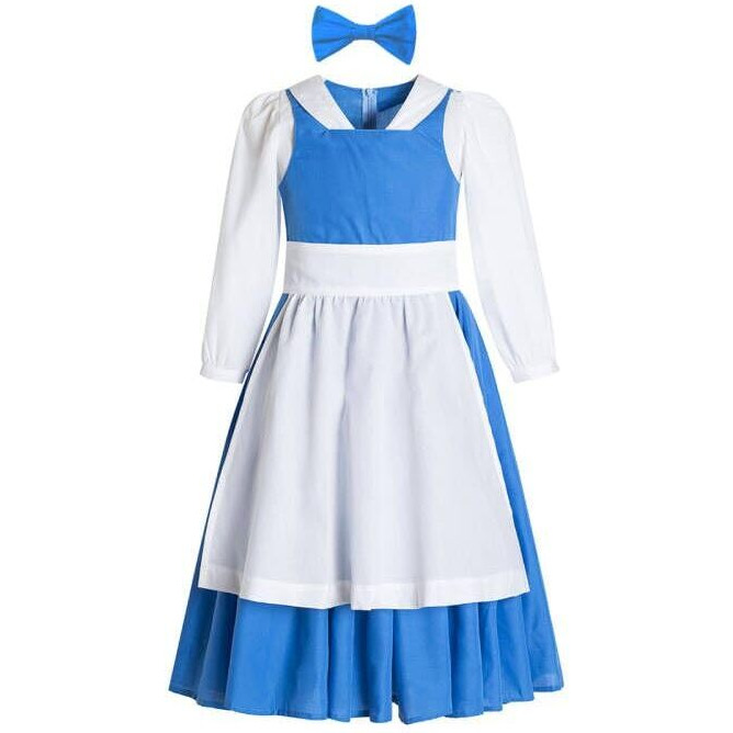 Belle Provincial Village Costume Blue Belle Dress Princess Belle Dress Beauty Beast Costume