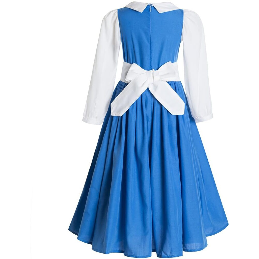Belle Provincial Village Costume Blue Belle Dress Princess Belle Dress Beauty Beast Costume