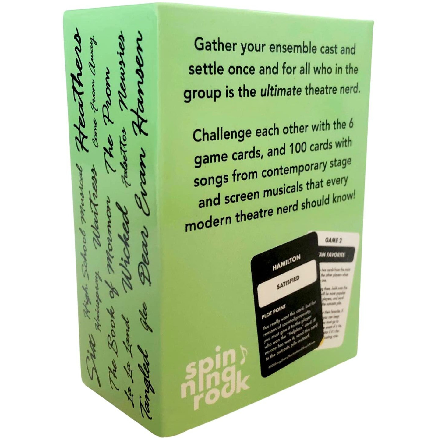 Spinningrock  100 Songs Every Theatre Nerd Should Know - Ultimate Musical Theatre Card Game - Modern Deck