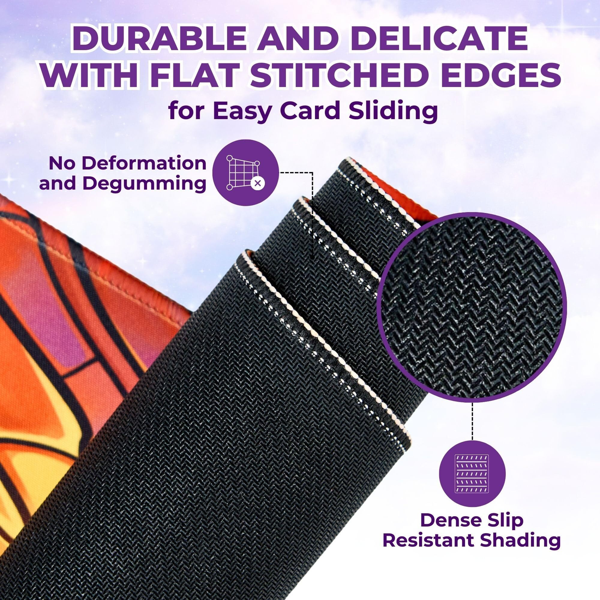 Mtg Magic The Gathering Playmat 24X14 Inches  Original Art  Non-Slip Tcg Playmat With Rubber Bottom & Stitched Edges  Commander Tcg Rollable & Foldable Card Mat (White)