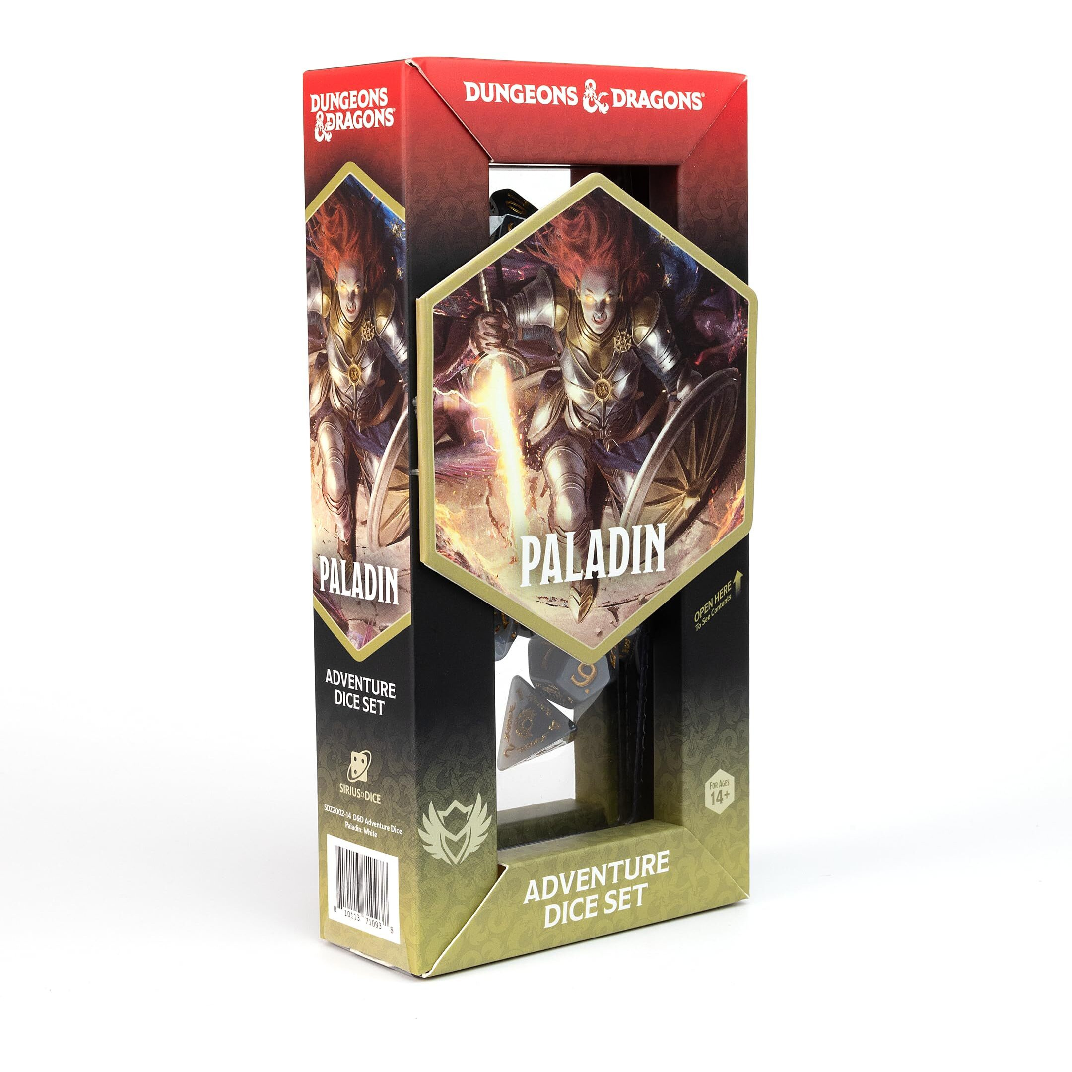 D&D Adventure Dice (Paladin Class White)