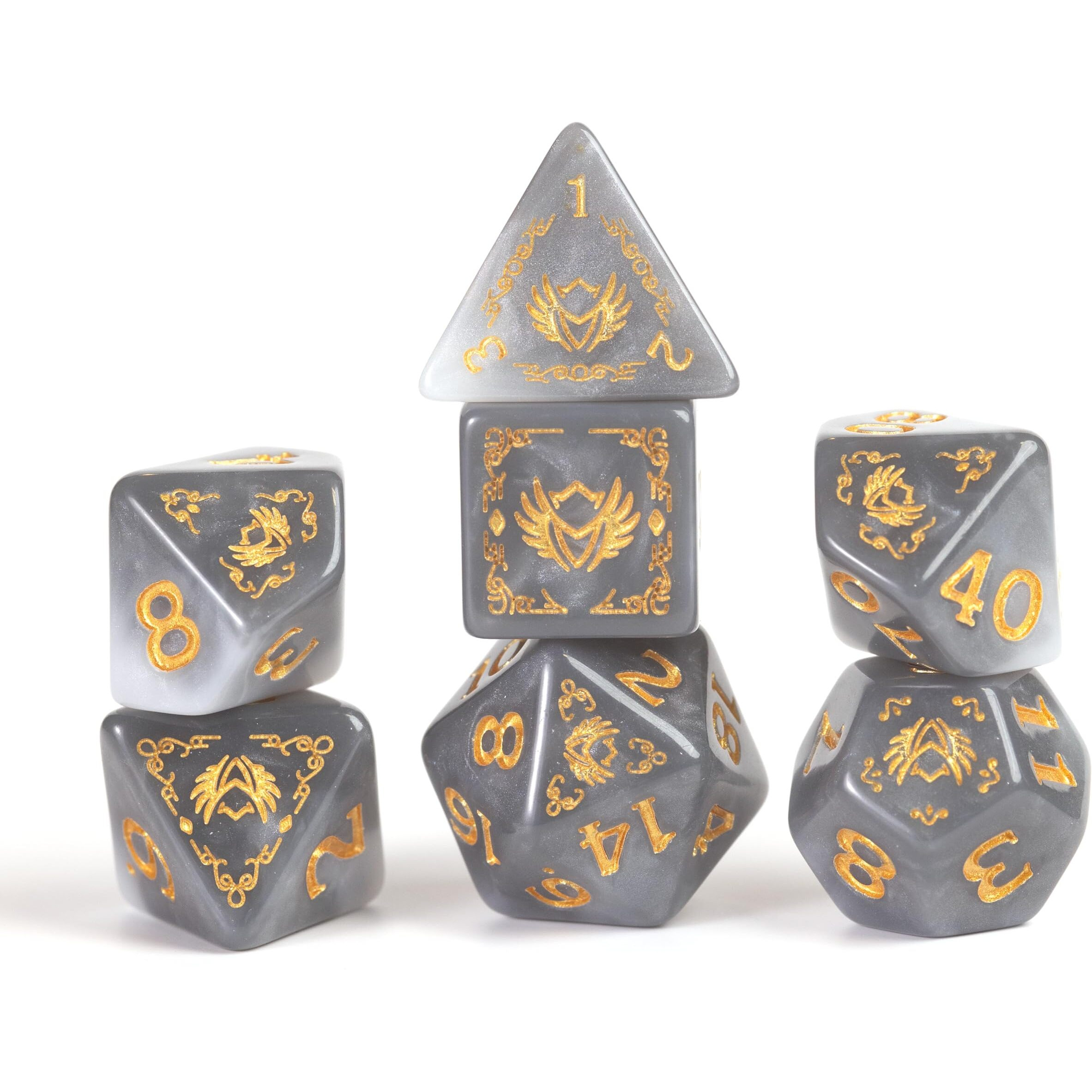 D&D Adventure Dice (Paladin Class White)