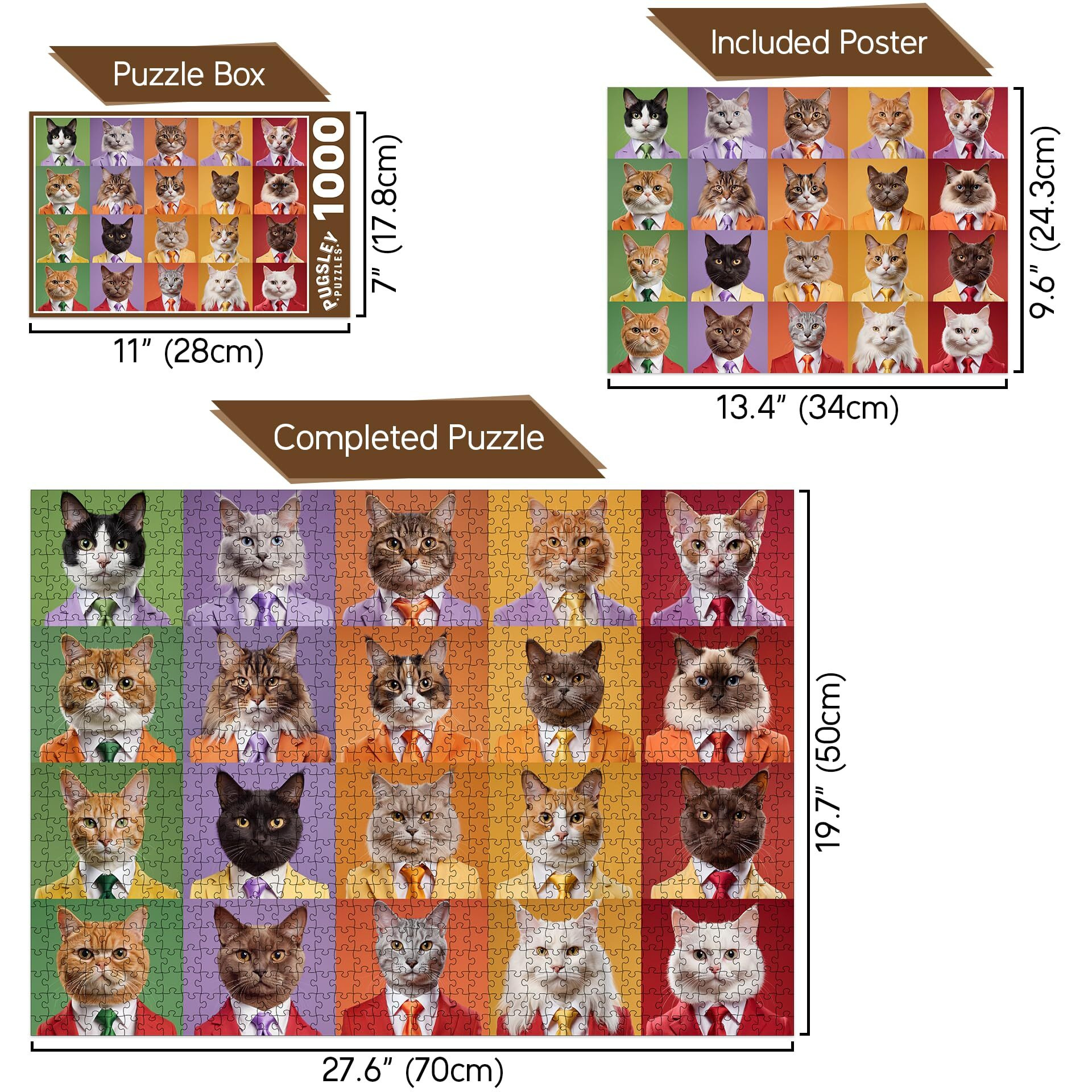 Corporate Cats 1000 Piece Jigsaw Puzzle For Adults  27.6  X 19.7  (Cat Puzzle)