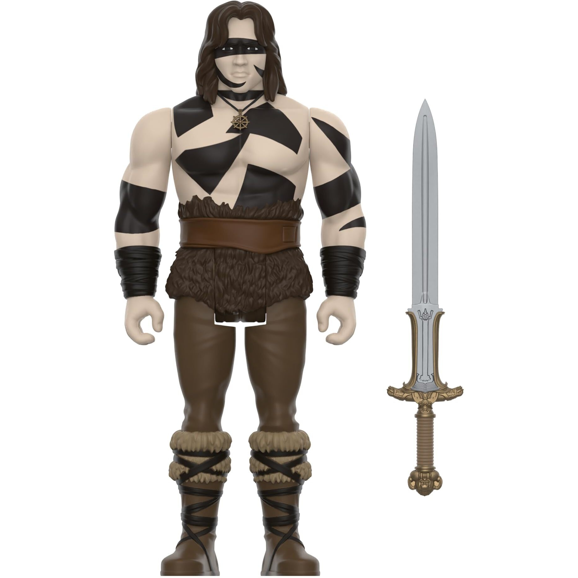 Super7 Conan The Barbarian War Paint - 3.75"" Conan Action Figure With Accessory Classic Movie Collectibles And Retro Toys