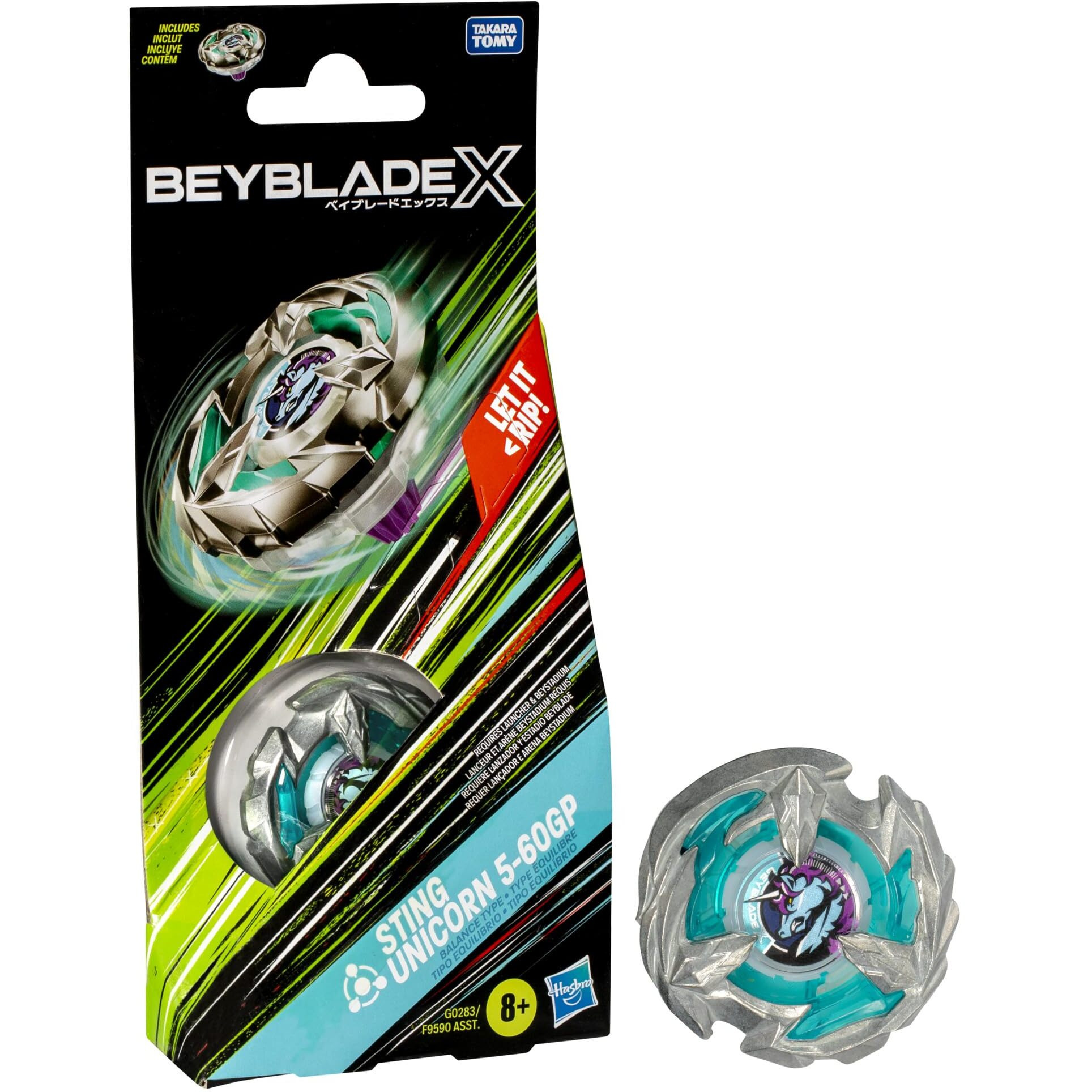 Beyblade X Sting Unicorn 5-60Gp Booster Pack Set With Balance Type Right-Spinning Top Battling Top Toys For 8 Year Old Boys And Girls