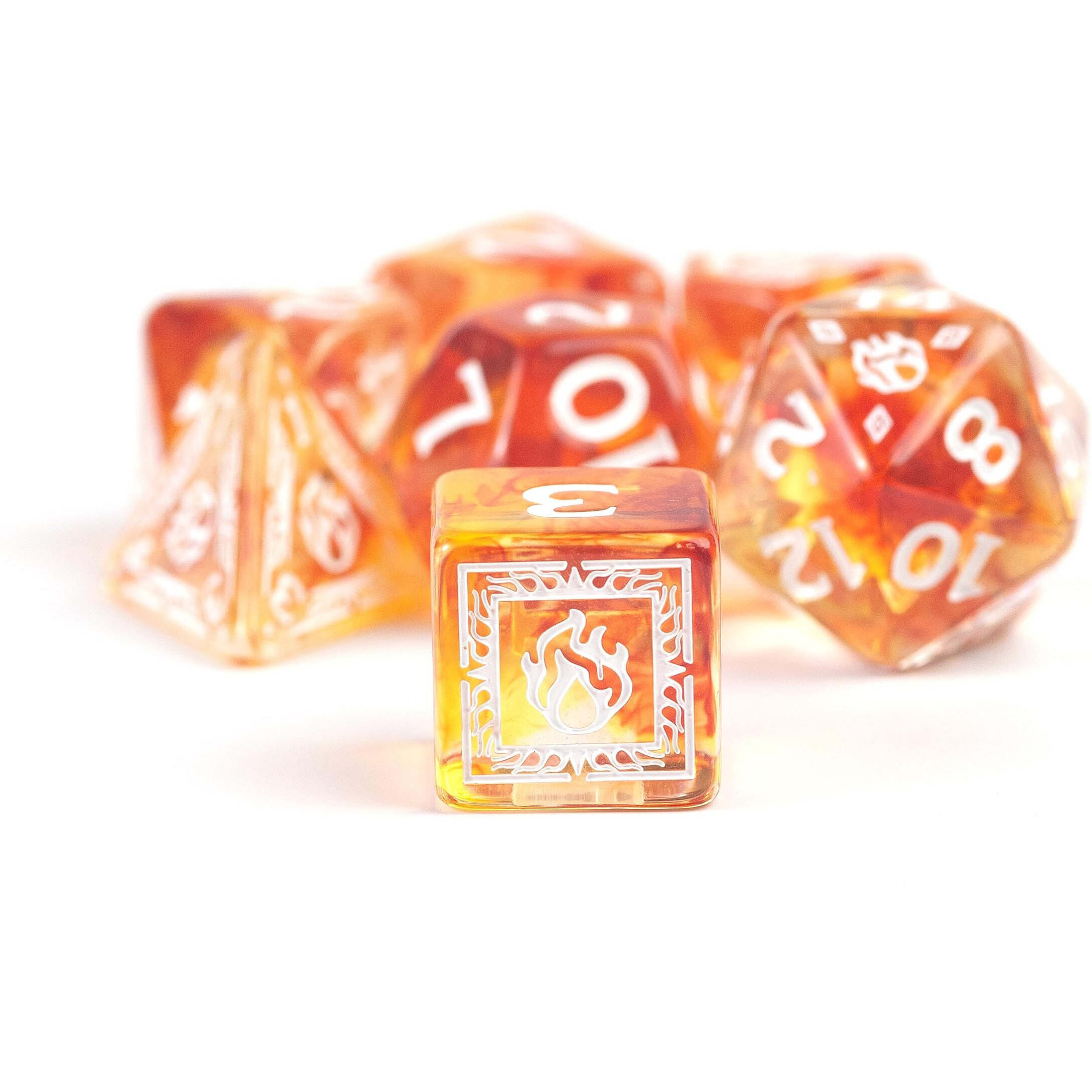 D&D Adventure Dice (Sorcerer Class Orange)