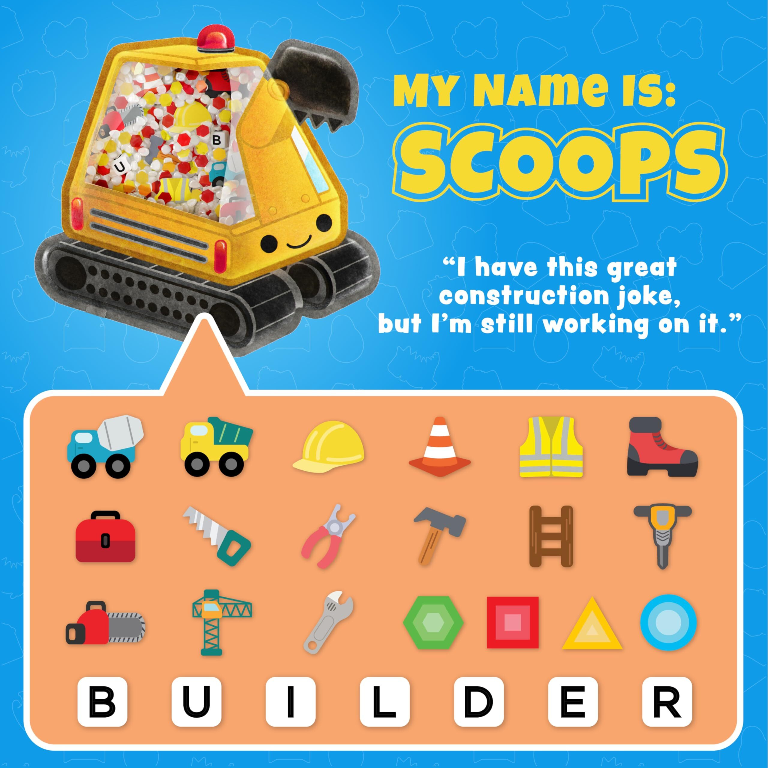 Bizyboo - The Original Seek & Find Plush - Hidden Object Search Problem Solving Educational Matching Game For Kids 2 And Up (Scoops)