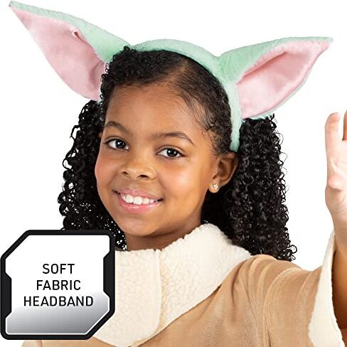 Jazwares Star Wars Girls Grogu Costume  Mandalorian Child Yoda  Kids Halloween Costume  Child - Officially Licensed Large