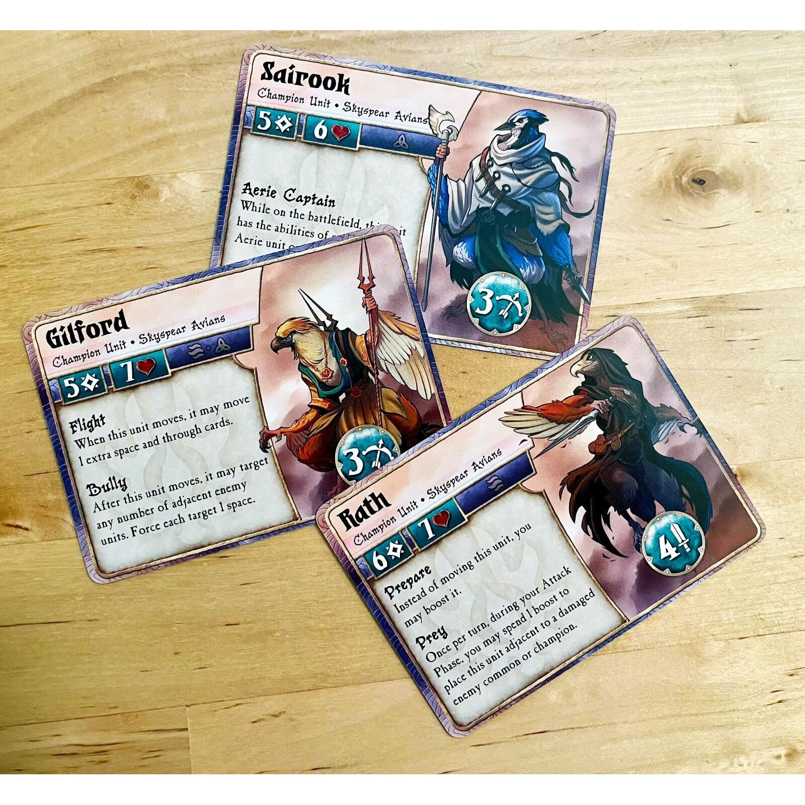 Plaid Hat Games Skyspear Avians Faction Deck - Ready-To-Play Expansion For Strategy Card Game - 2 Players  Ages 9+ - Requires Summoner Wars Master Or Starter Set