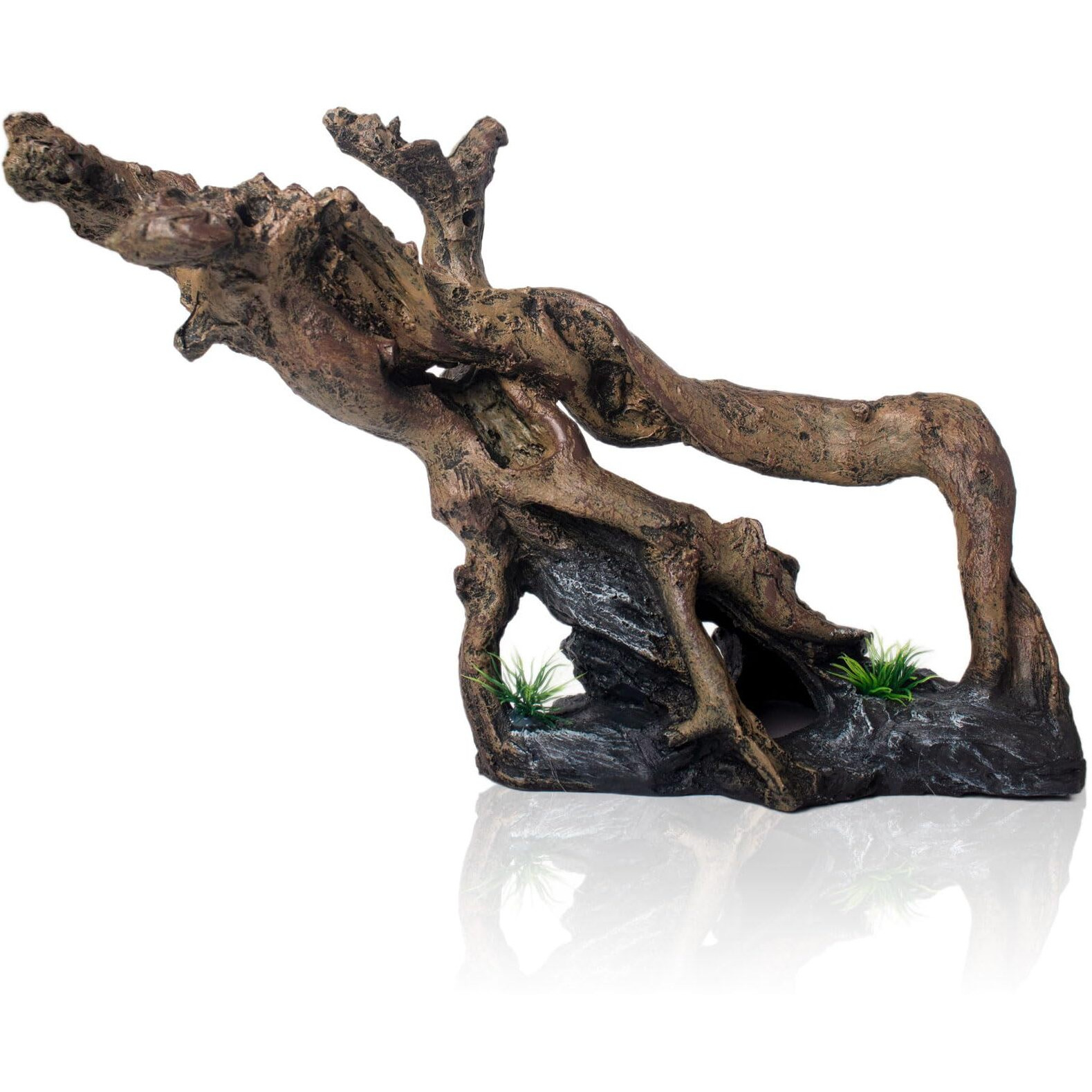 Taomypets Fish Tank Decorations Aquarium DCor Resin Artificial Tree Trunk Root (E)